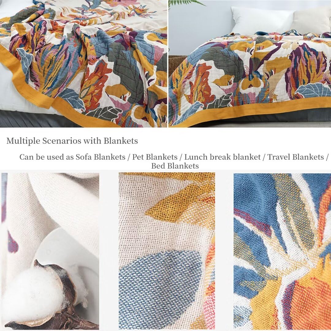 Boho 100% Soft Cozy Cotton Quilt