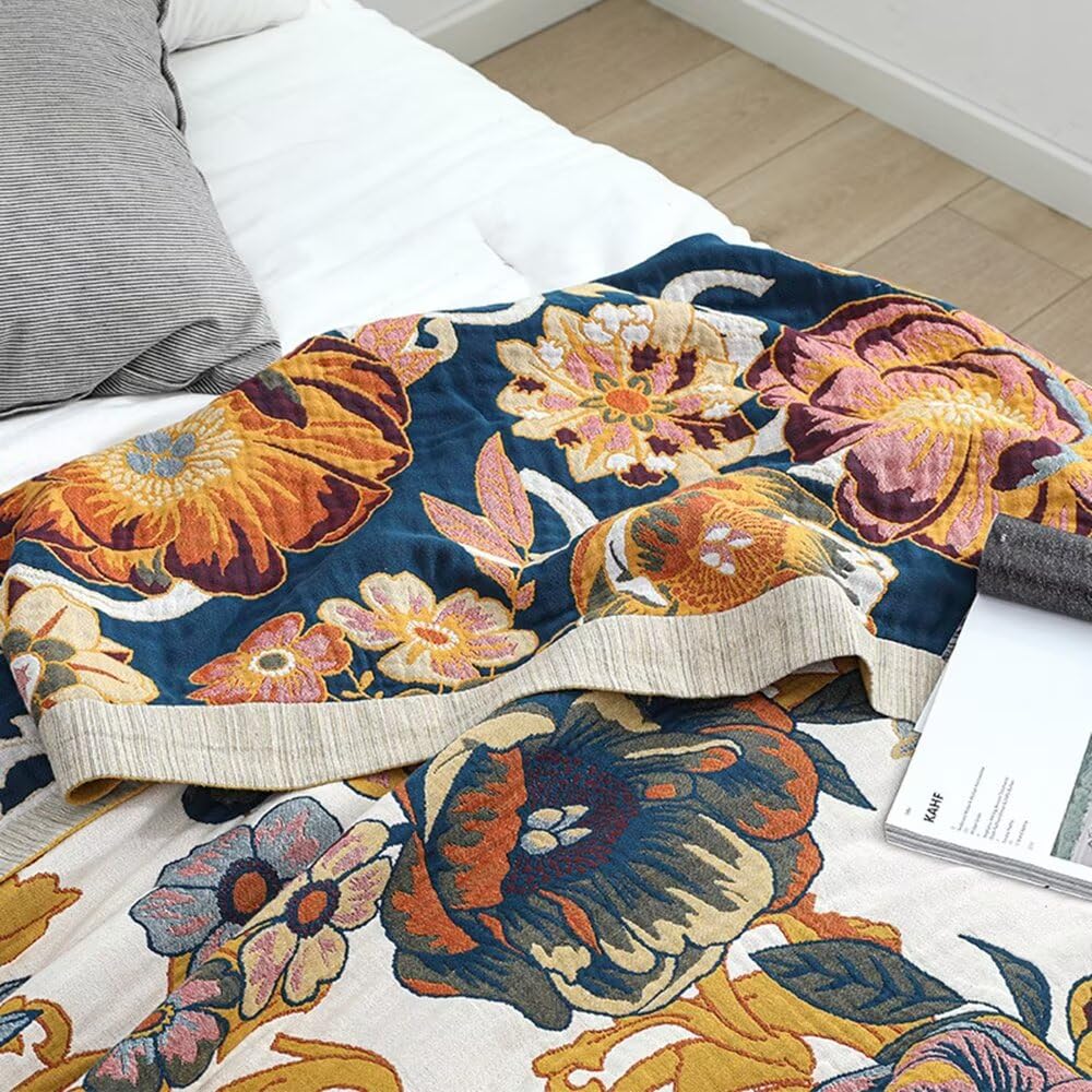 Boho 100% Soft Cozy Cotton Quilt