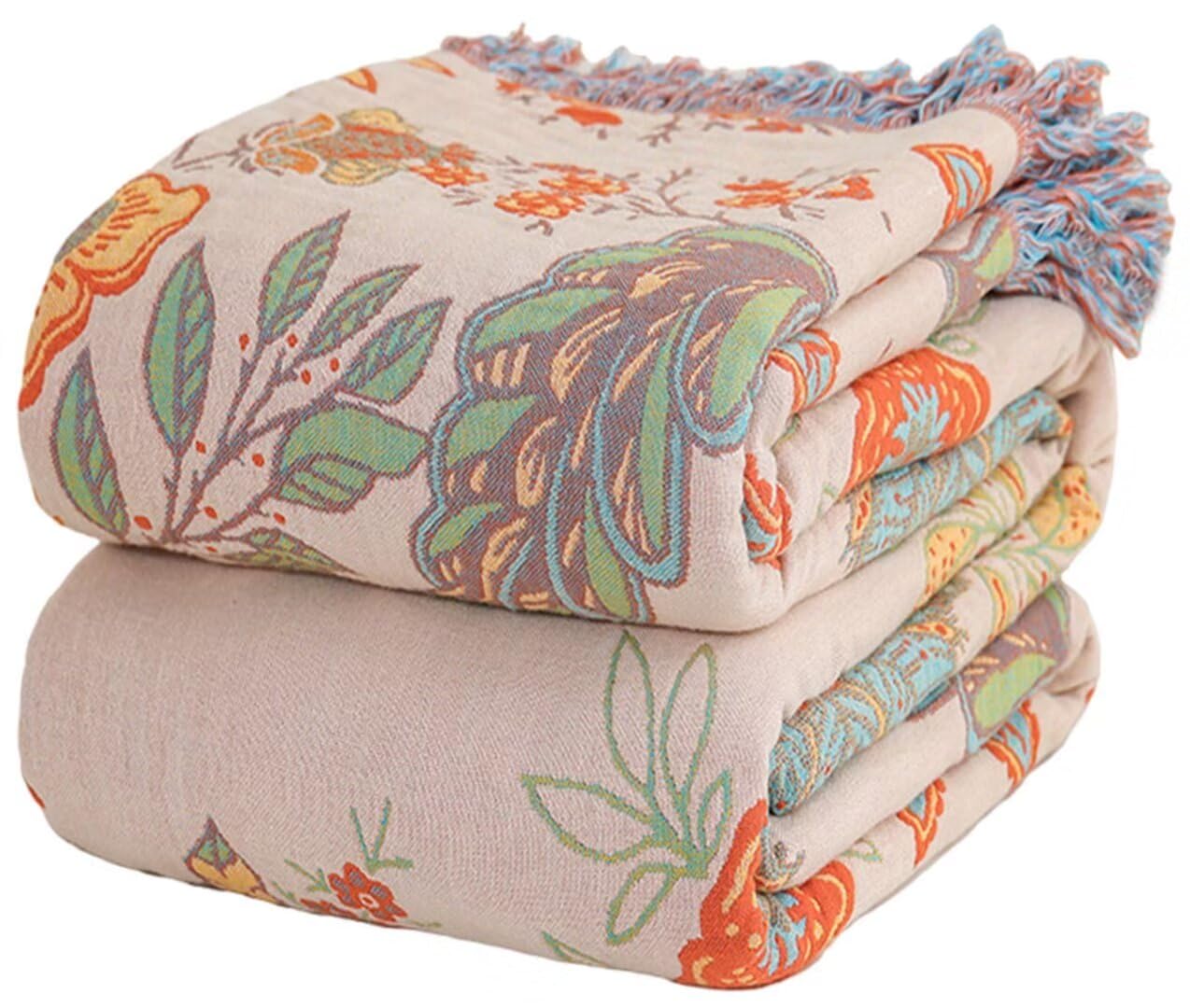 Boho 100% Soft Cozy Cotton Quilt