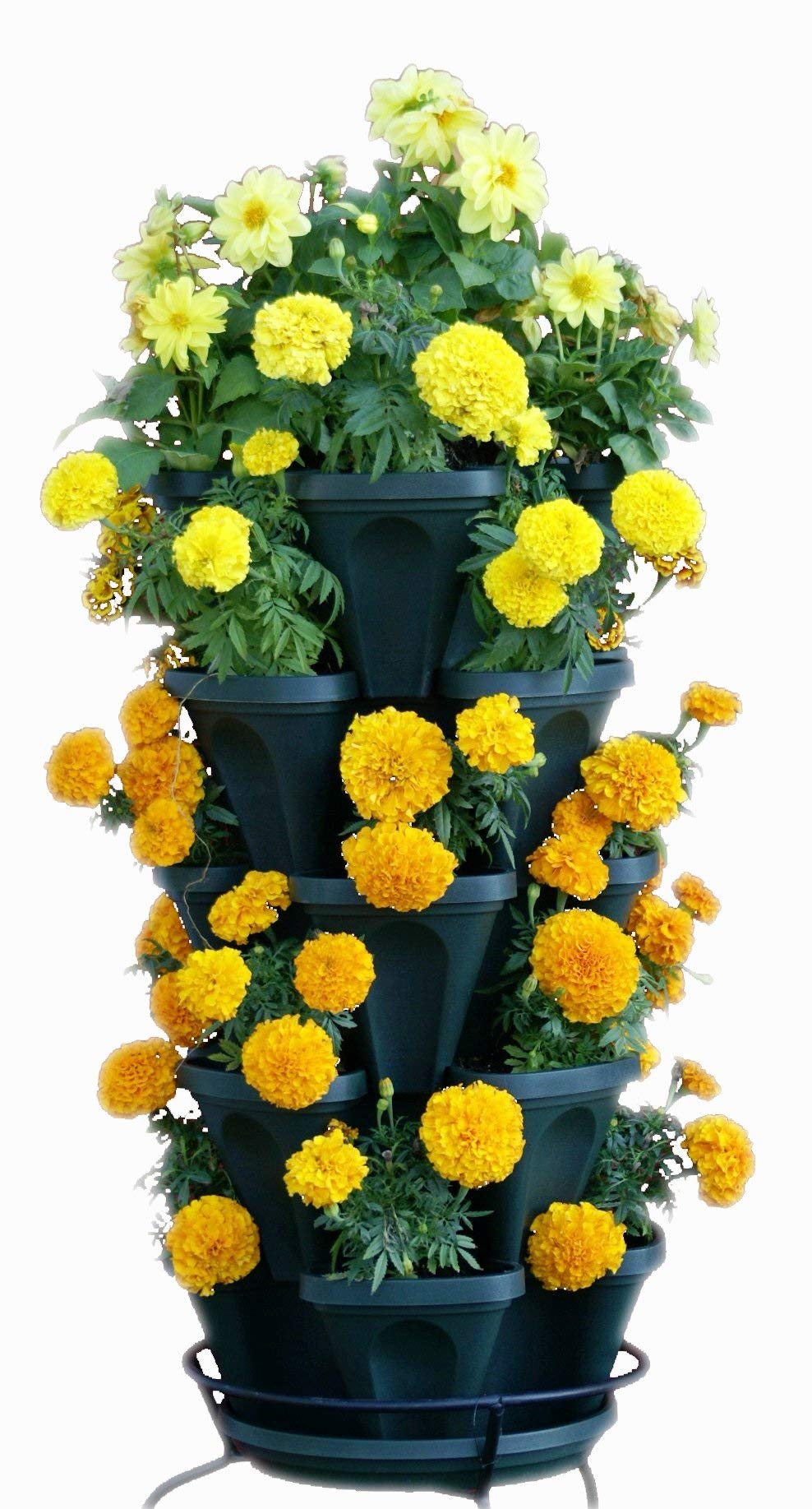 5 Tier Stackable Vegetable Planter - Vertical Garden Indoor/Outdoor
