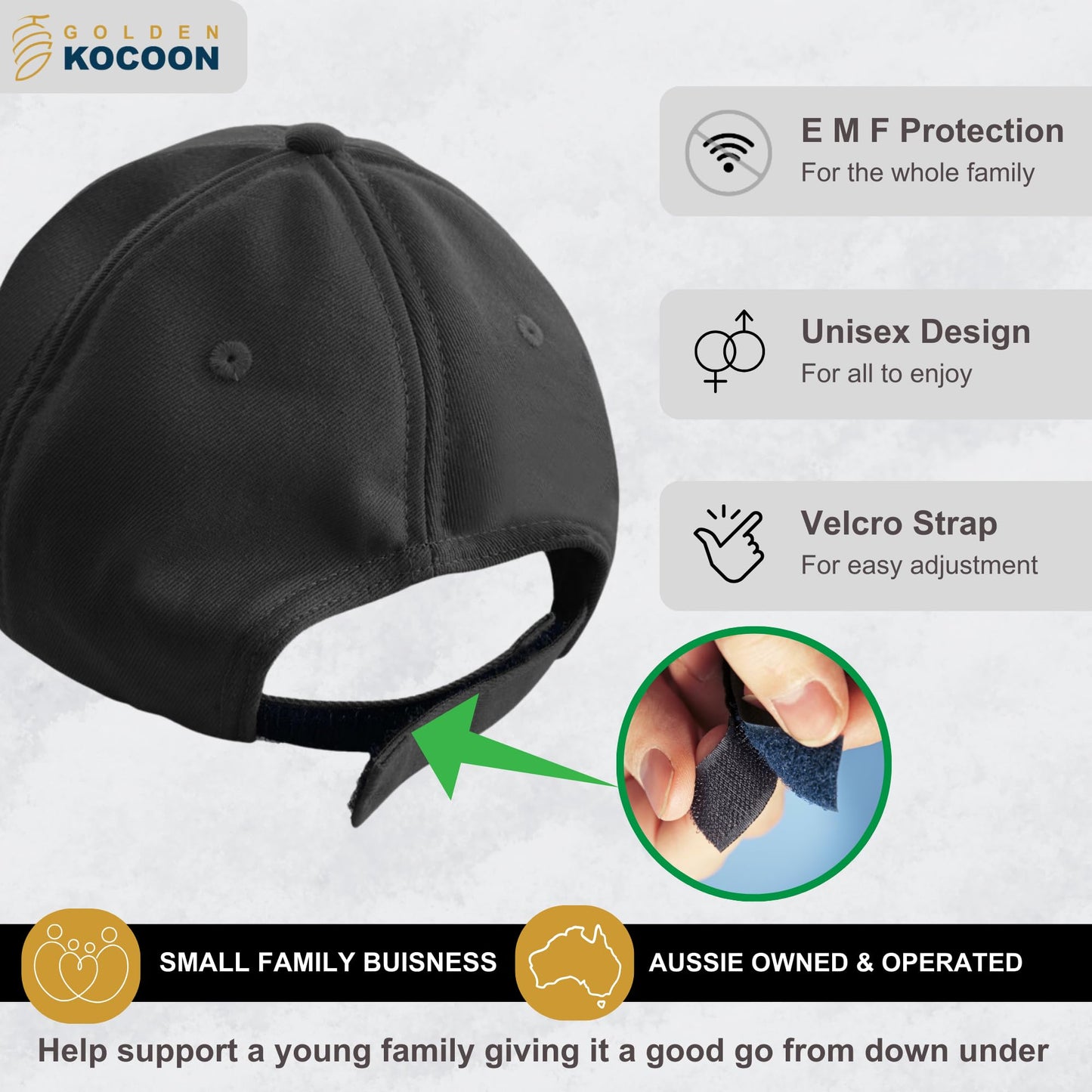 EMF Protection Bamboo Cap