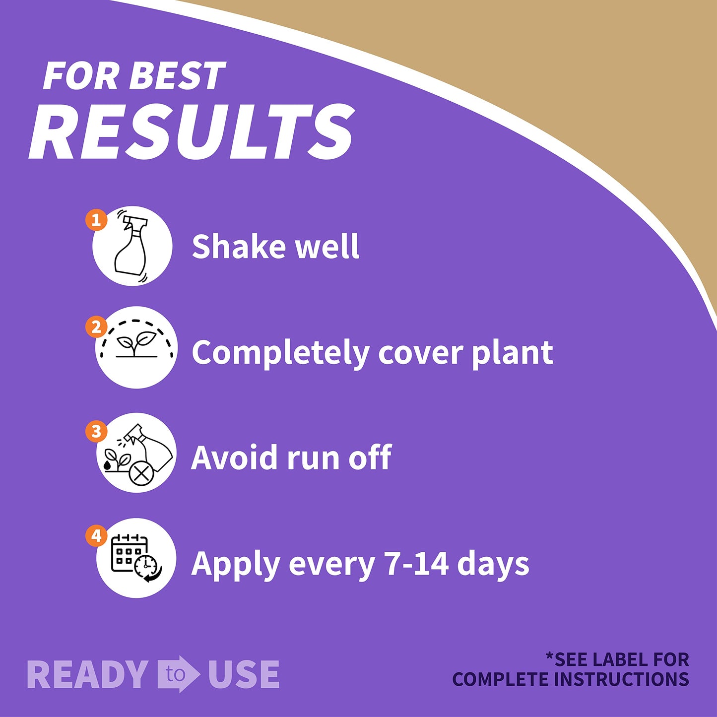 Neem Max, 128 oz Ready-to-Use Spray Cold Pressed Neem Oil for Organic Gardening