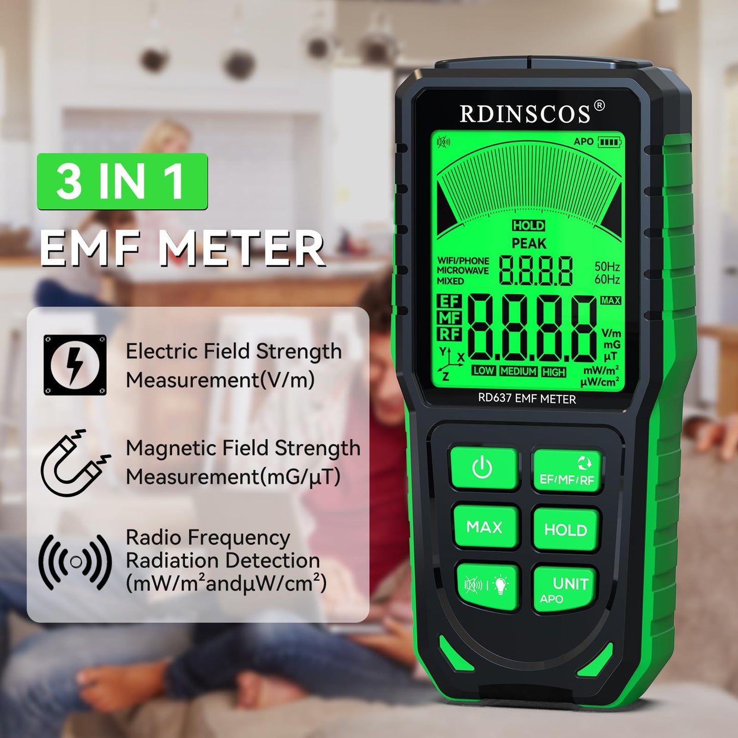 3-in-1 EMF Meter