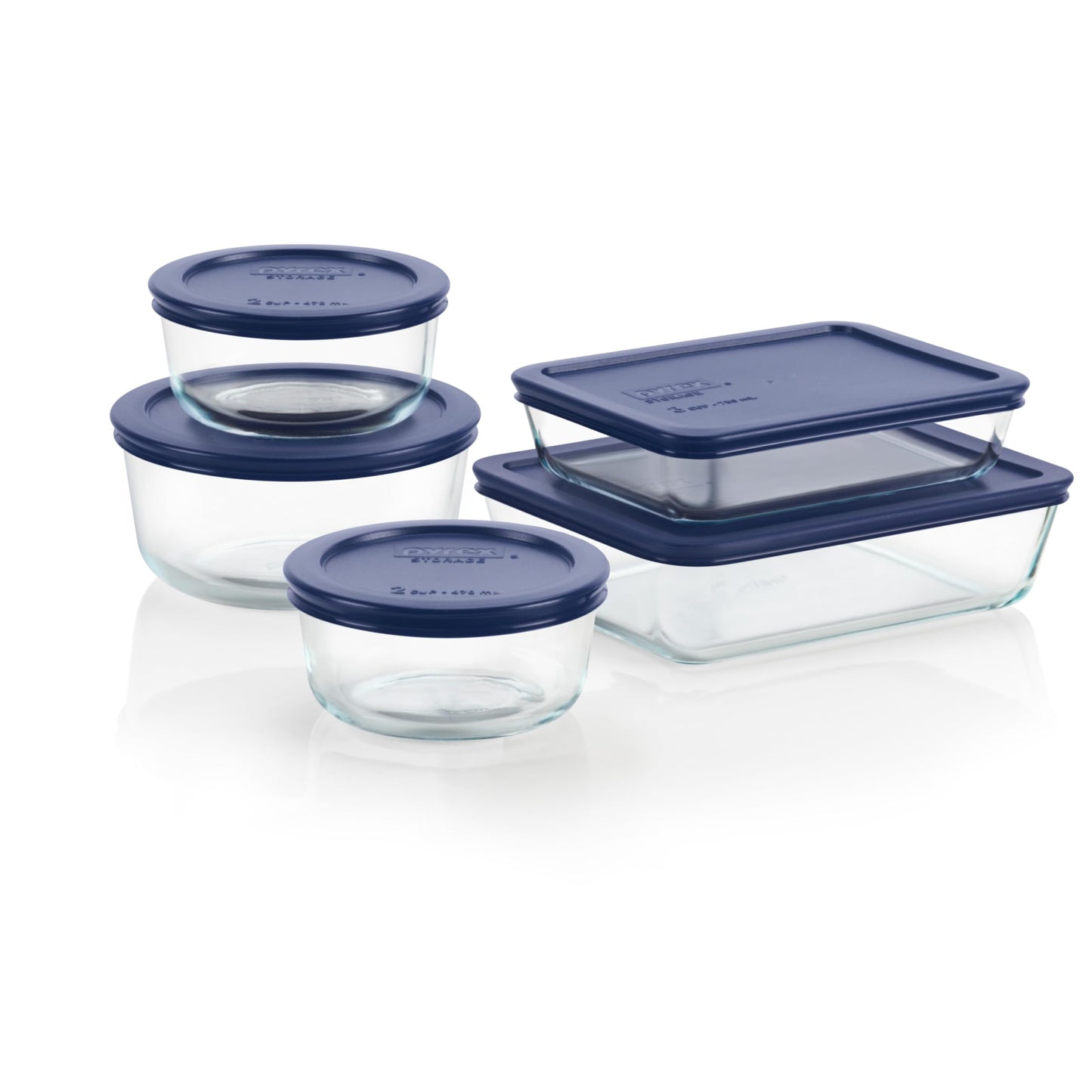 Pyrex Glass Food Storage Set, BPA-Free, Dishwasher & Microwave Safe