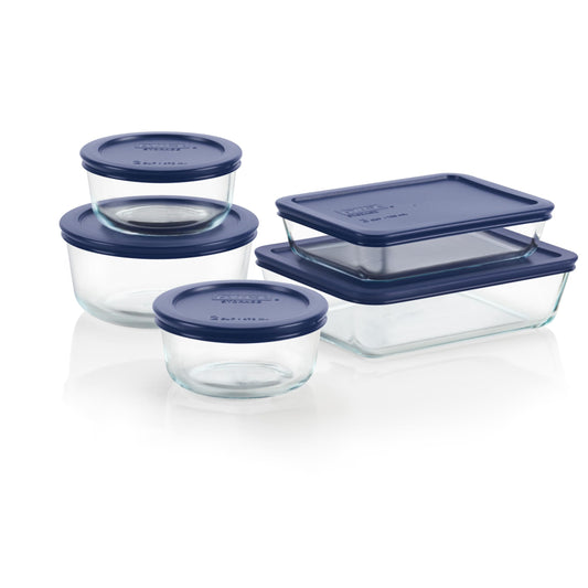 Pyrex Glass Food Storage Set, BPA-Free, Dishwasher & Microwave Safe
