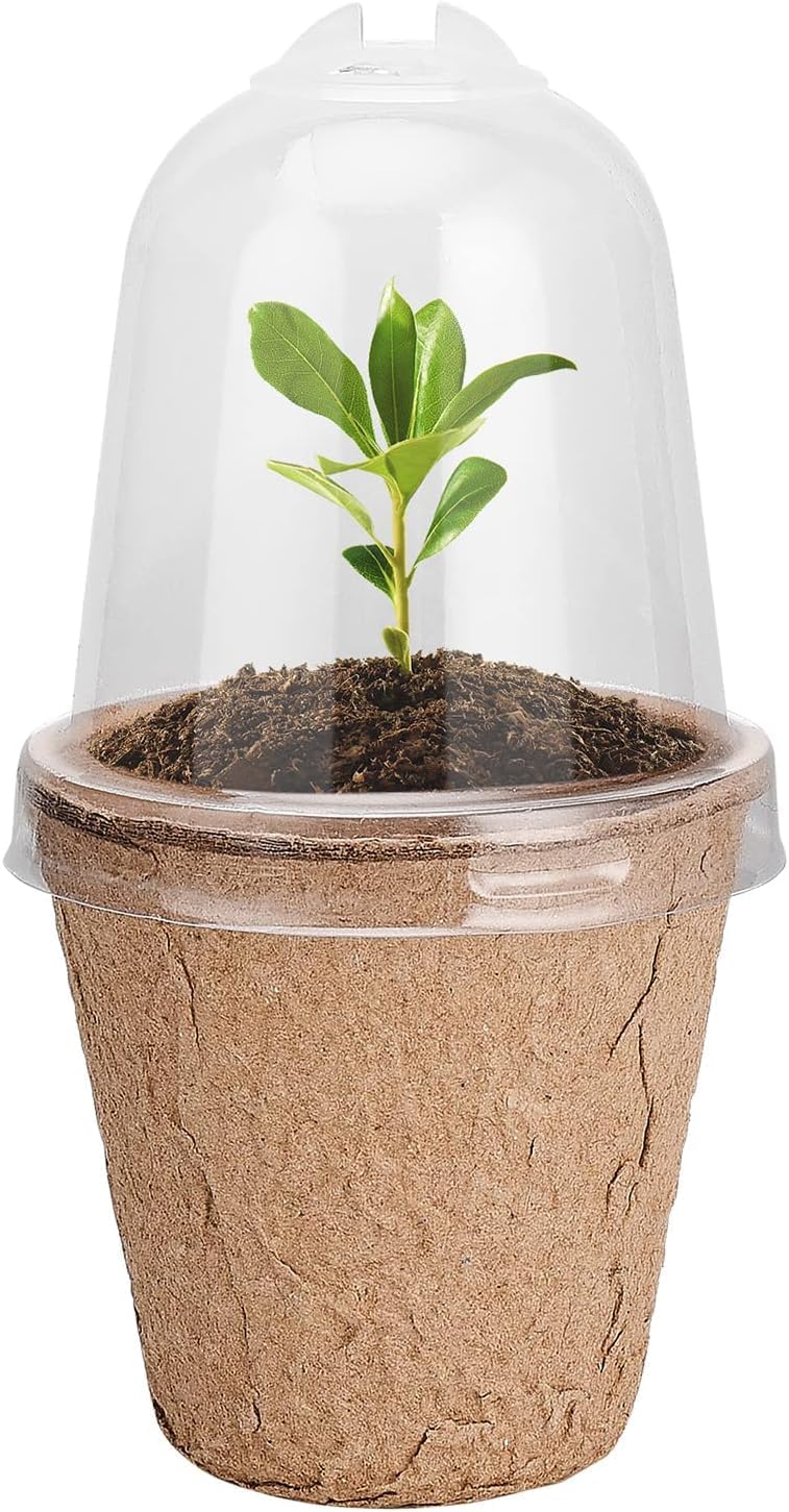2.33 inch Organic Biodegradable, Eco Friendly Peat Seedling Pots with Humidity Dome