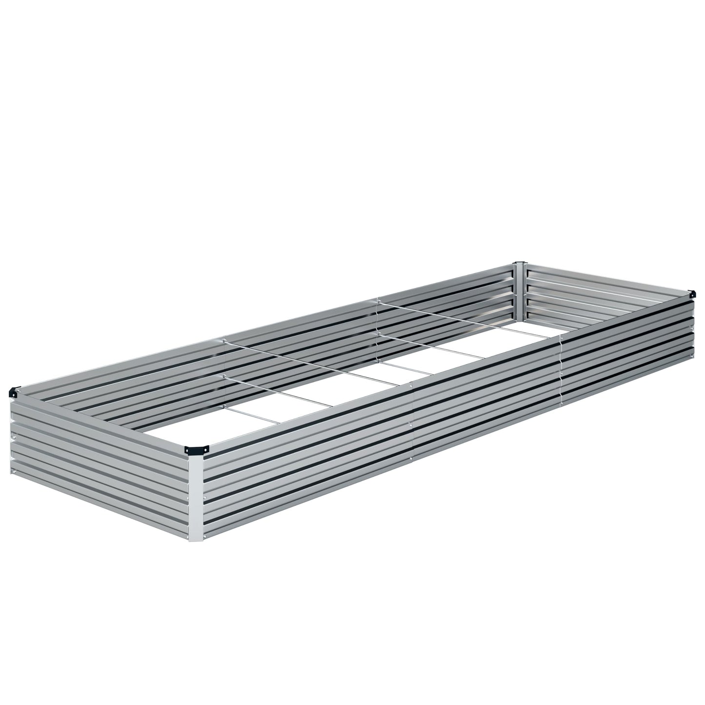 Raised Garden Bed Kit, Rectangle Metal Flower Box,Large Planter Raised Beds