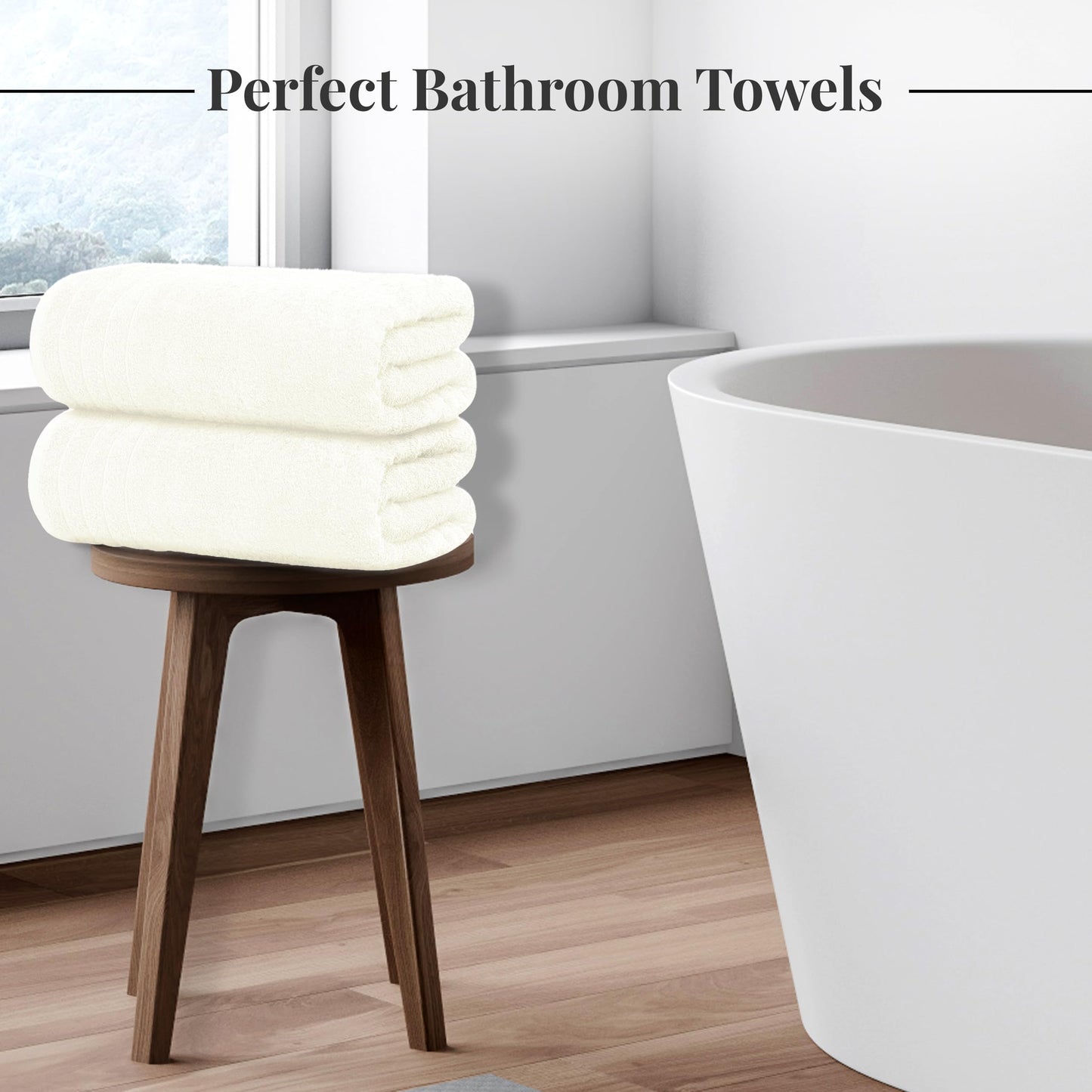 100% Cotton, Lighter Weight Towels Perfect for Bathroom, Assorted Colors & Sizes