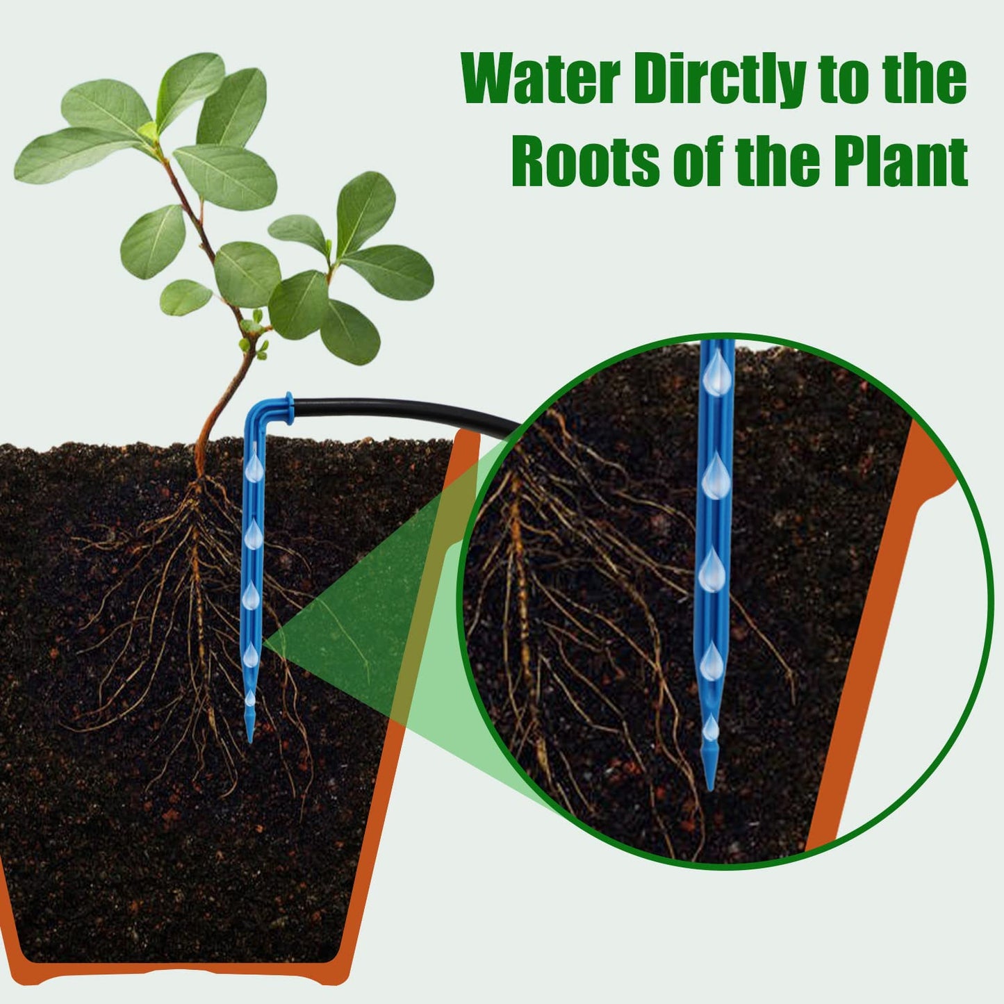 Solar Powered Auto Easy DIY Watering Device Supported Pots Plants, 6 Timing Modes with Anti-Siphoning Device (Supported 10 Pots, 6Timing Modes)