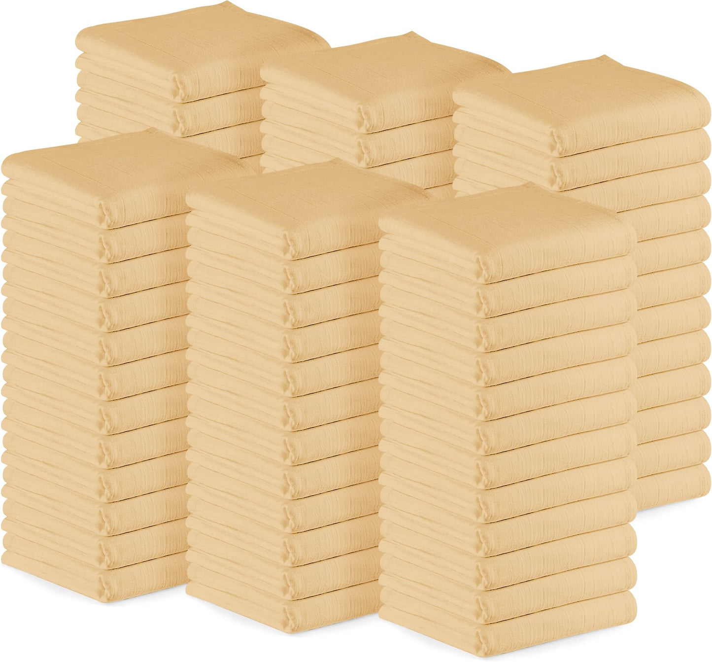 100% Cotton Tea Towels for Cleaning & Drying - Highly Absorbent Kitchen Dish Cloth