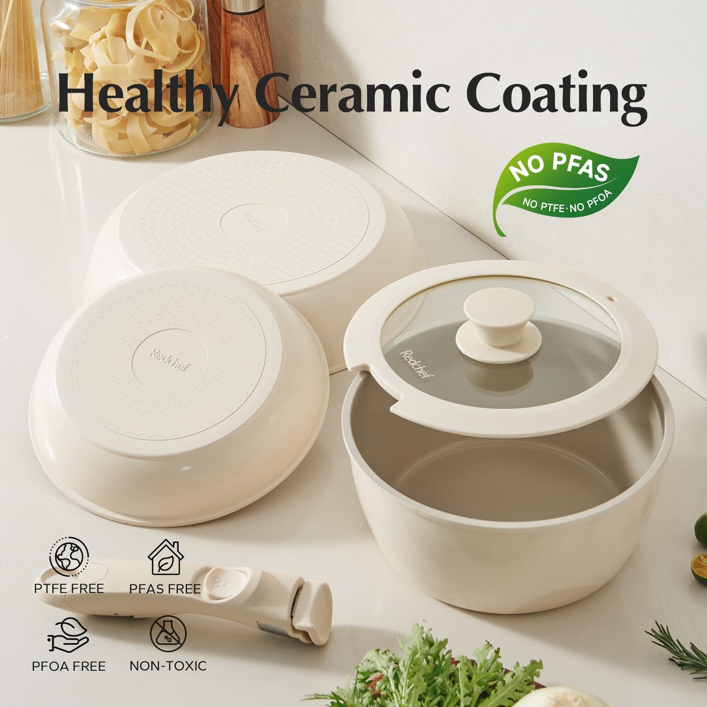 Non stick Ceramic Cookware Set
