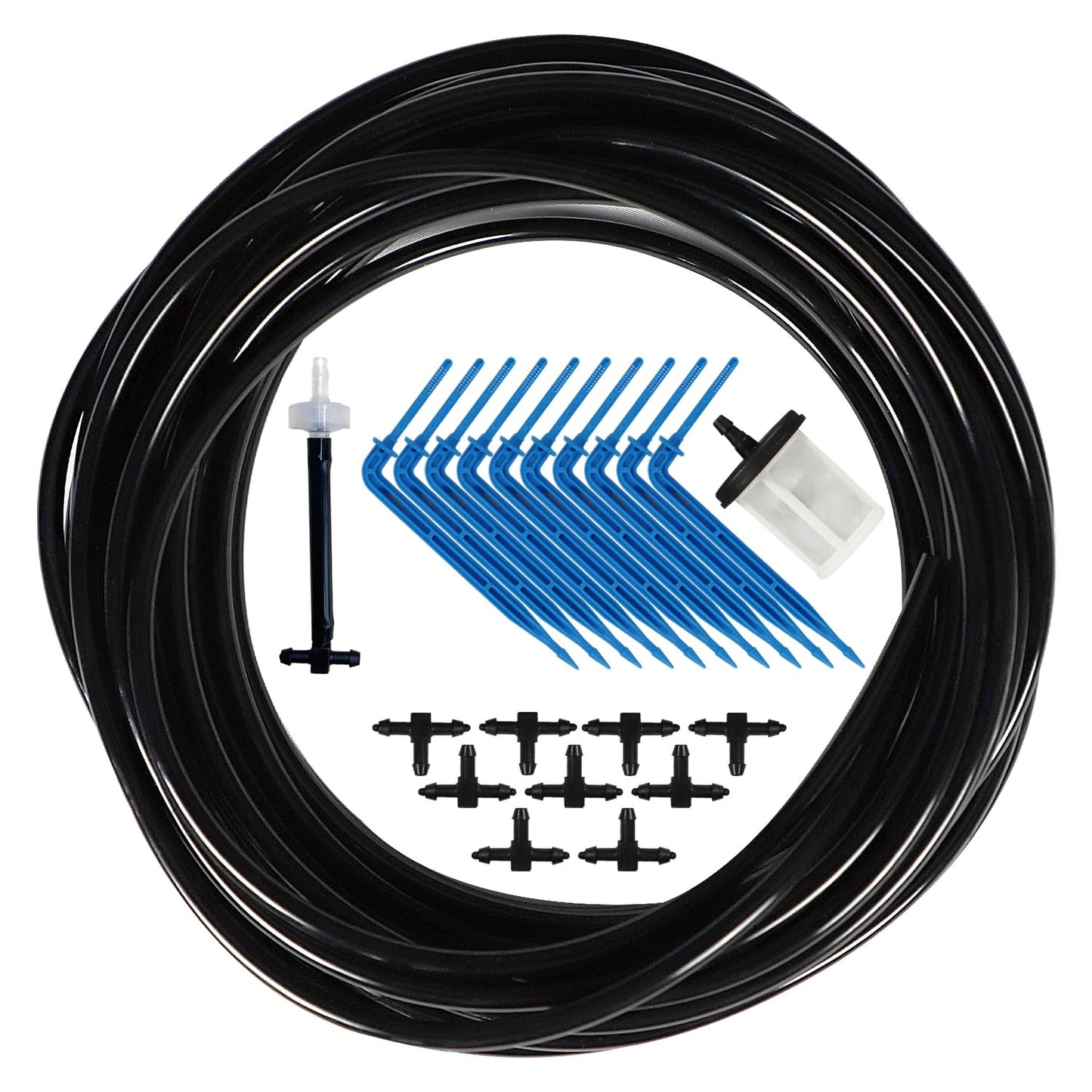 Solar Powered Auto Easy DIY Watering Device Supported Pots Plants, 6 Timing Modes with Anti-Siphoning Device (Supported 10 Pots, 6Timing Modes)