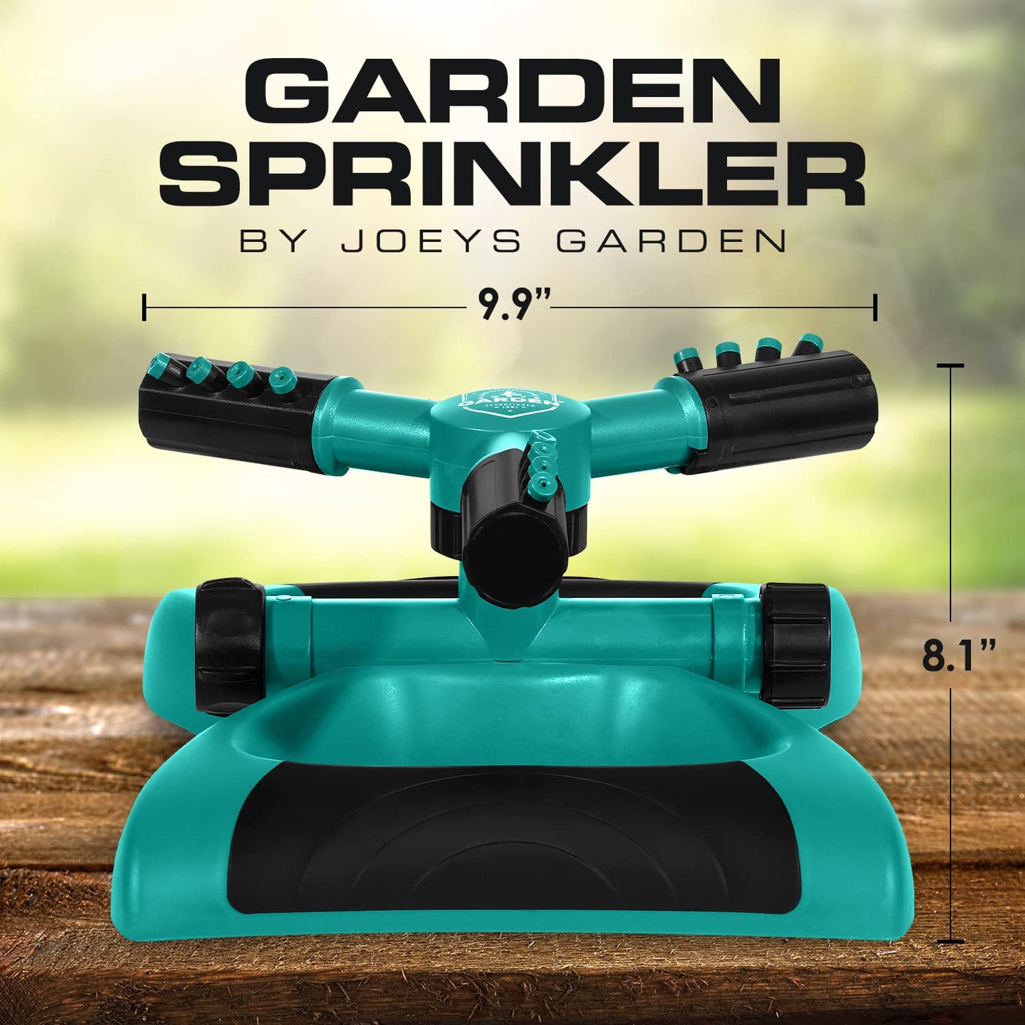 Rotating Garden Sprinkler for Large Area Coverage
