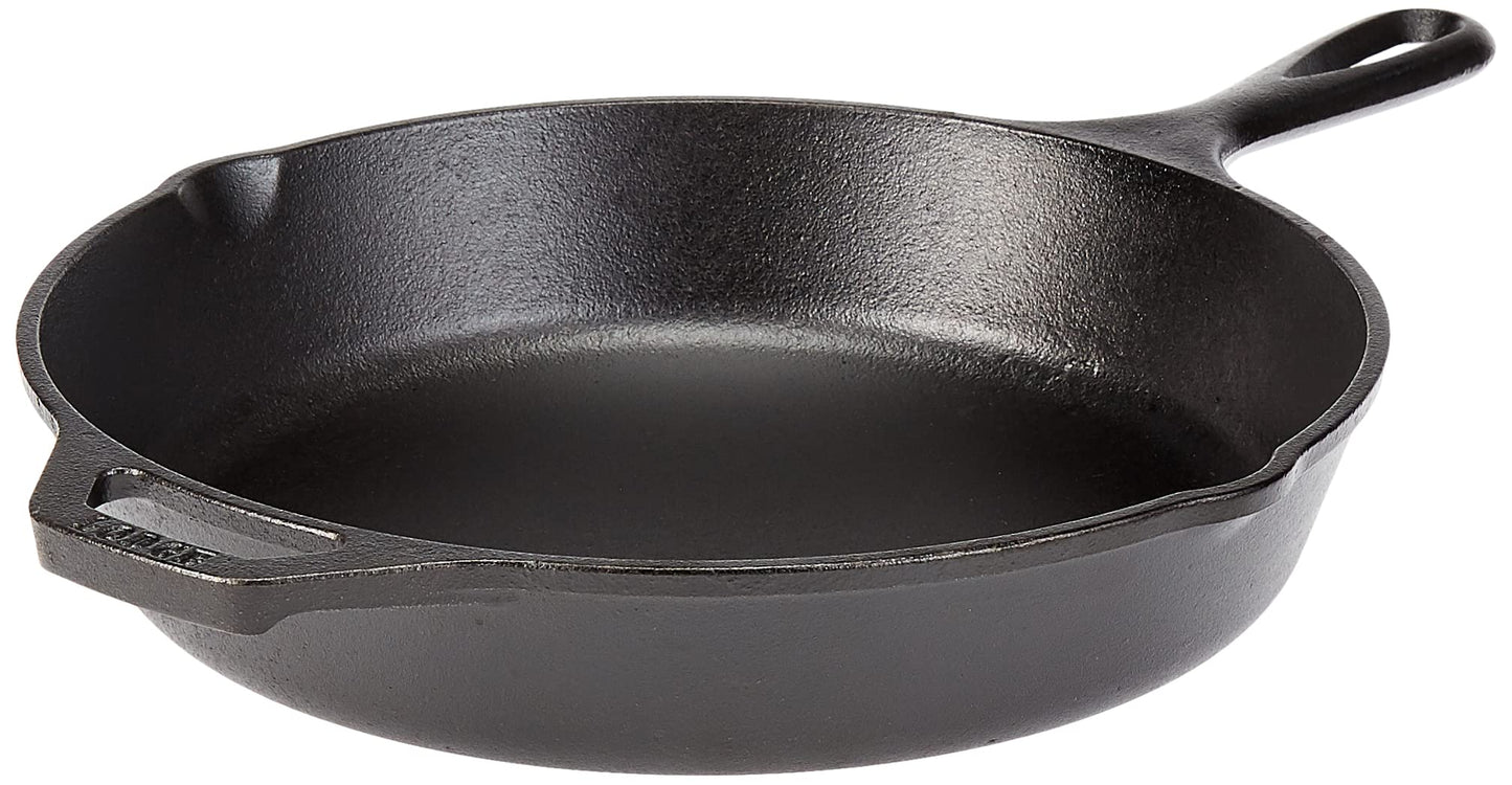 Lodge Pre-Seasoned Cast Iron Skillet Set - Set Includes 8 Inch Skillet, 10.25 Inch Skillet, and 12 inch Skillet - 3 Piece