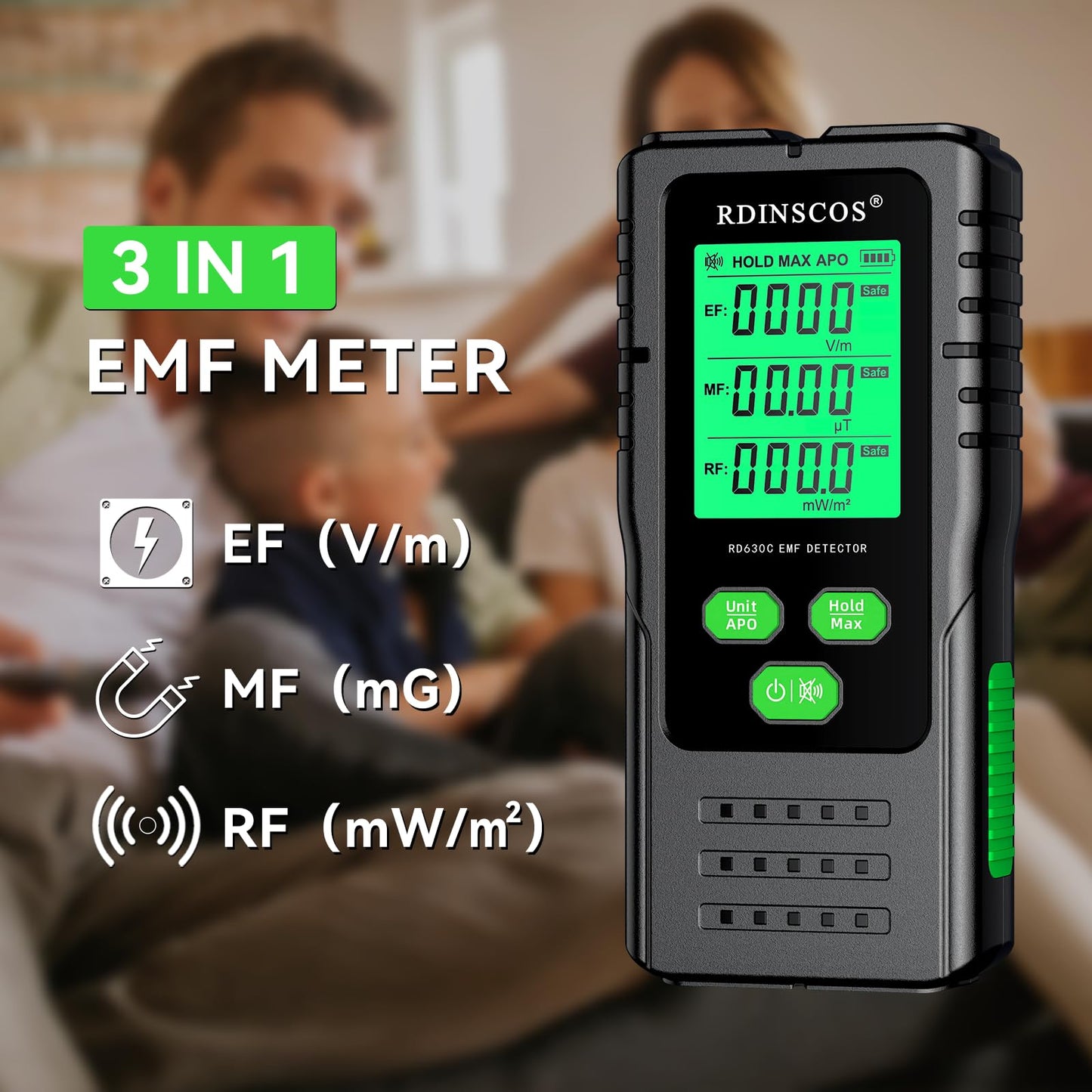 3-in-1 EMF Meter