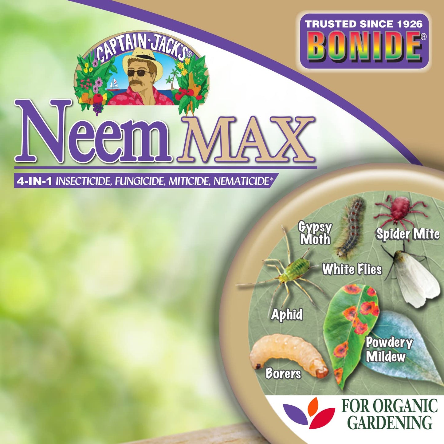 Neem Max, 128 oz Ready-to-Use Spray Cold Pressed Neem Oil for Organic Gardening
