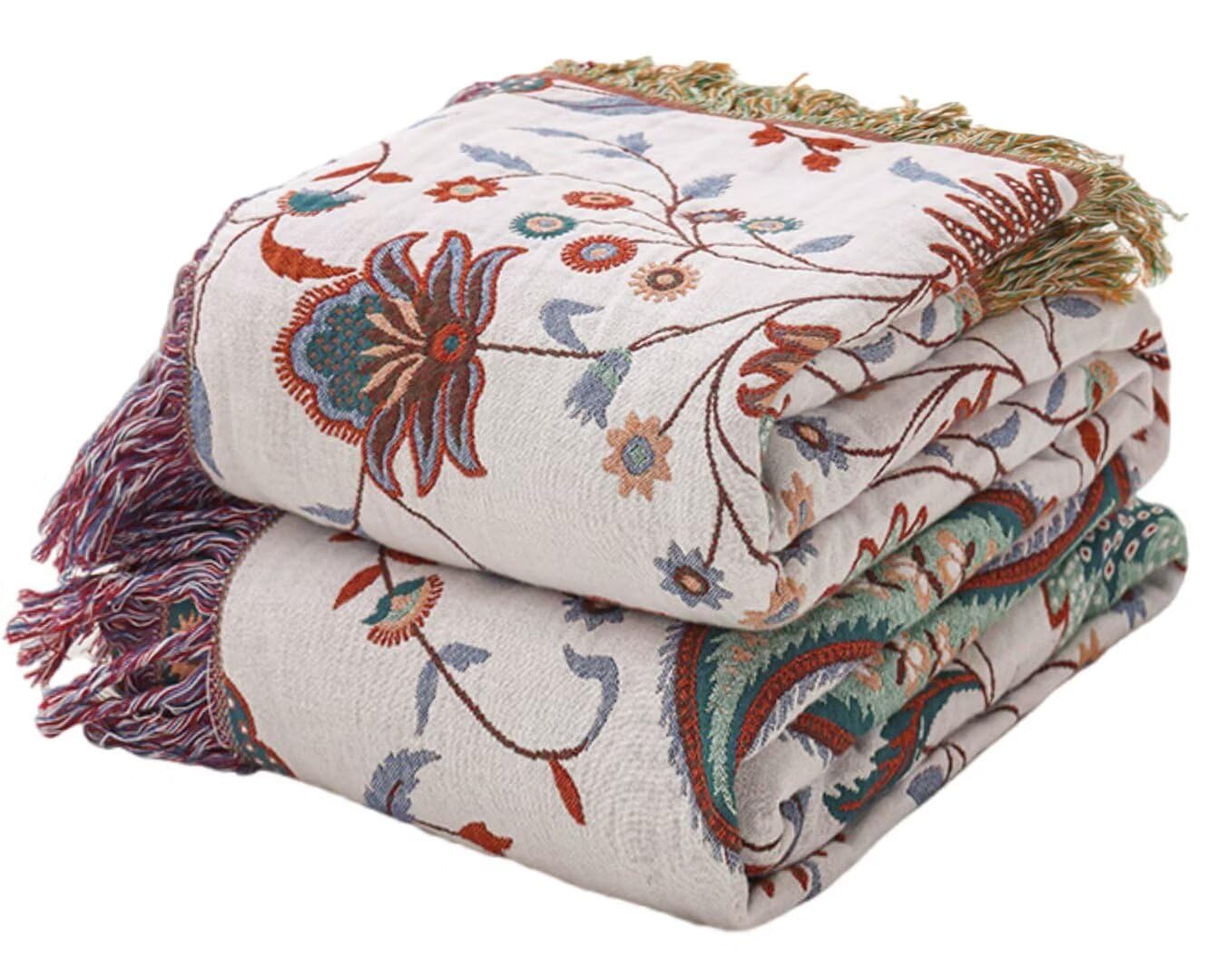 Boho 100% Soft Cozy Cotton Quilt