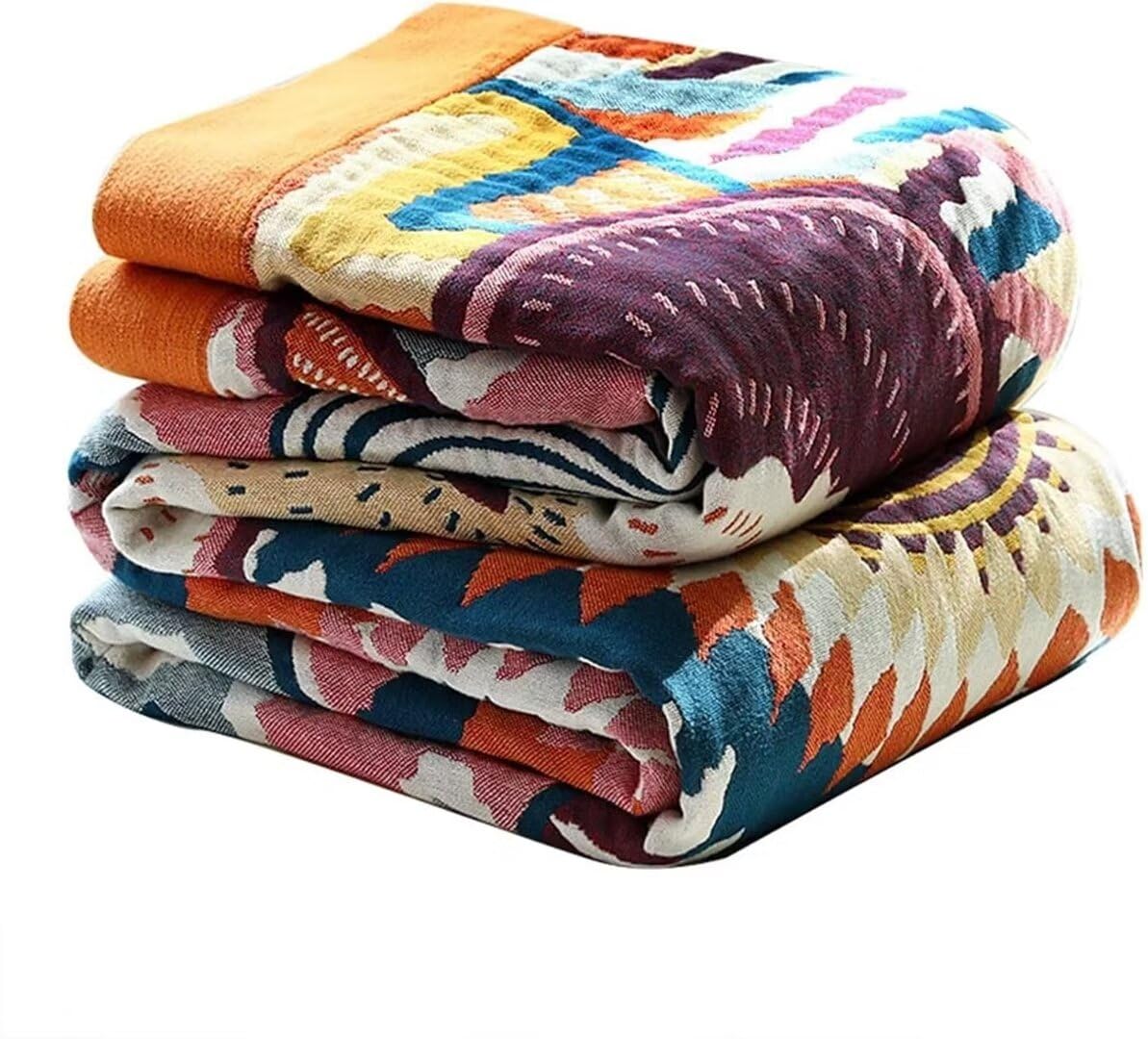 Boho 100% Soft Cozy Cotton Quilt