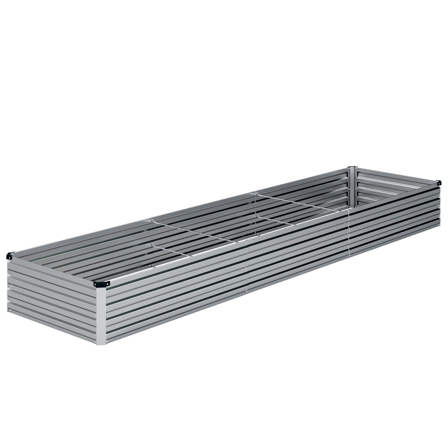 Raised Garden Bed Kit, Rectangle Metal Flower Box,Large Planter Raised Beds