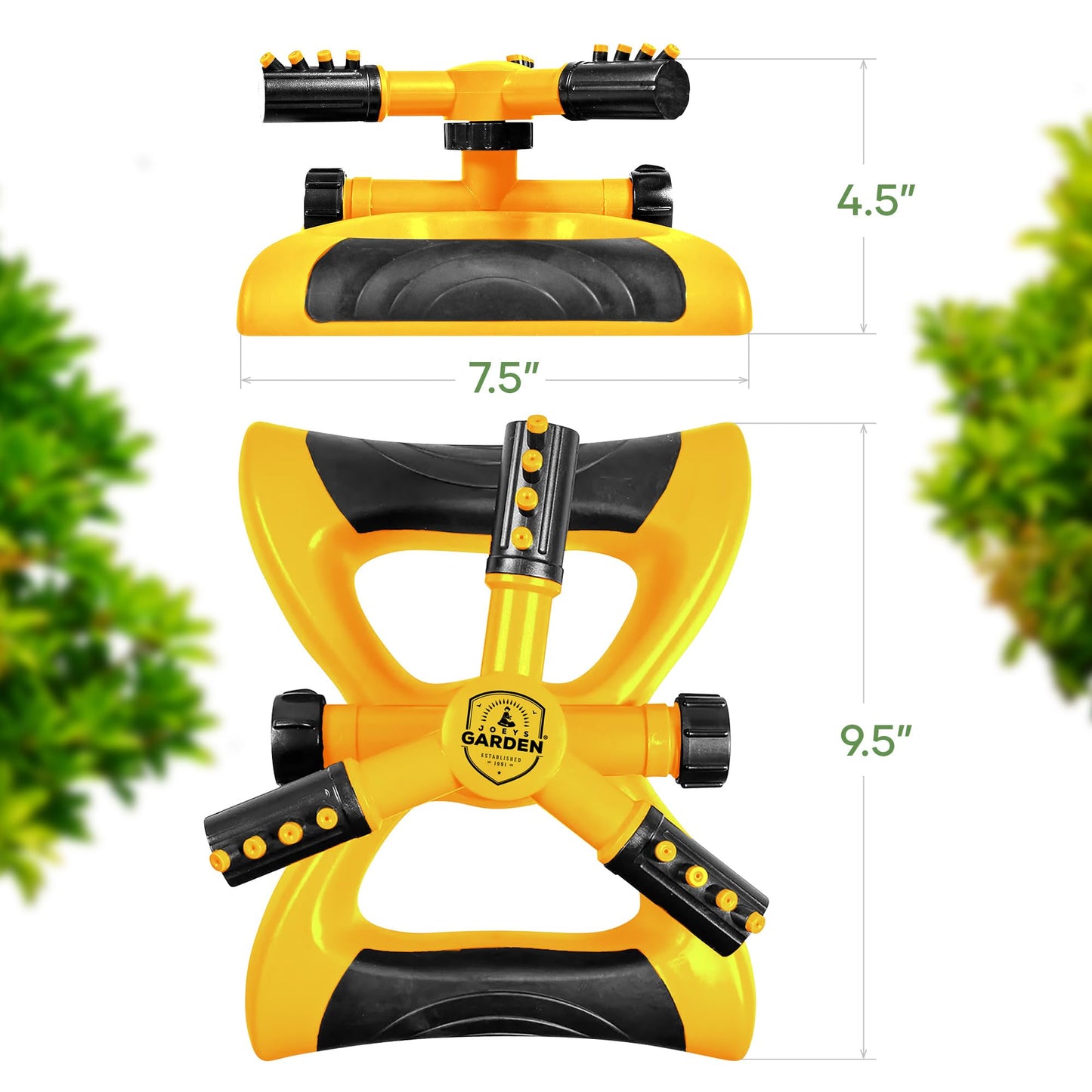 Rotating Garden Sprinkler for Large Area Coverage