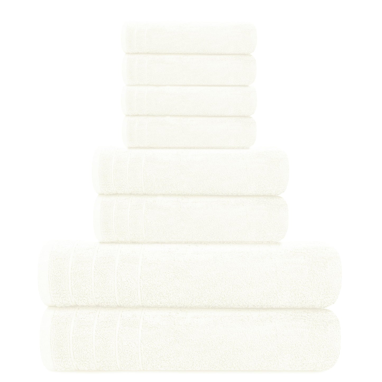 100% Cotton, Lighter Weight Towels Perfect for Bathroom, Assorted Colors & Sizes