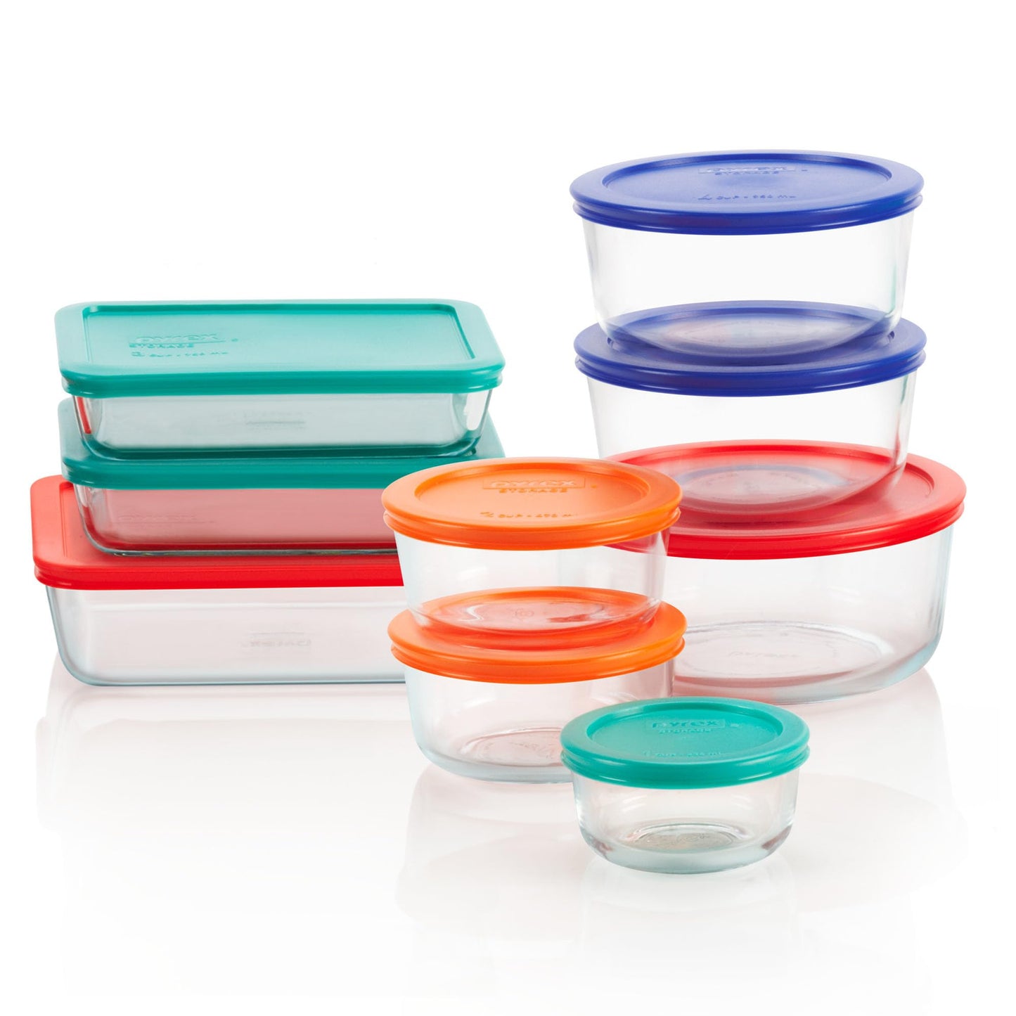 Pyrex Glass Food Storage Set, BPA-Free, Dishwasher & Microwave Safe