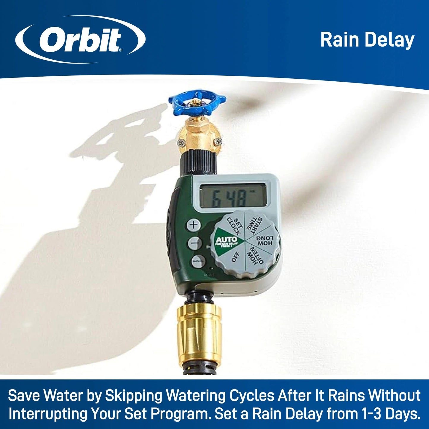 Orbit 58910 Digital 2 Outlet Hose Faucet Timer