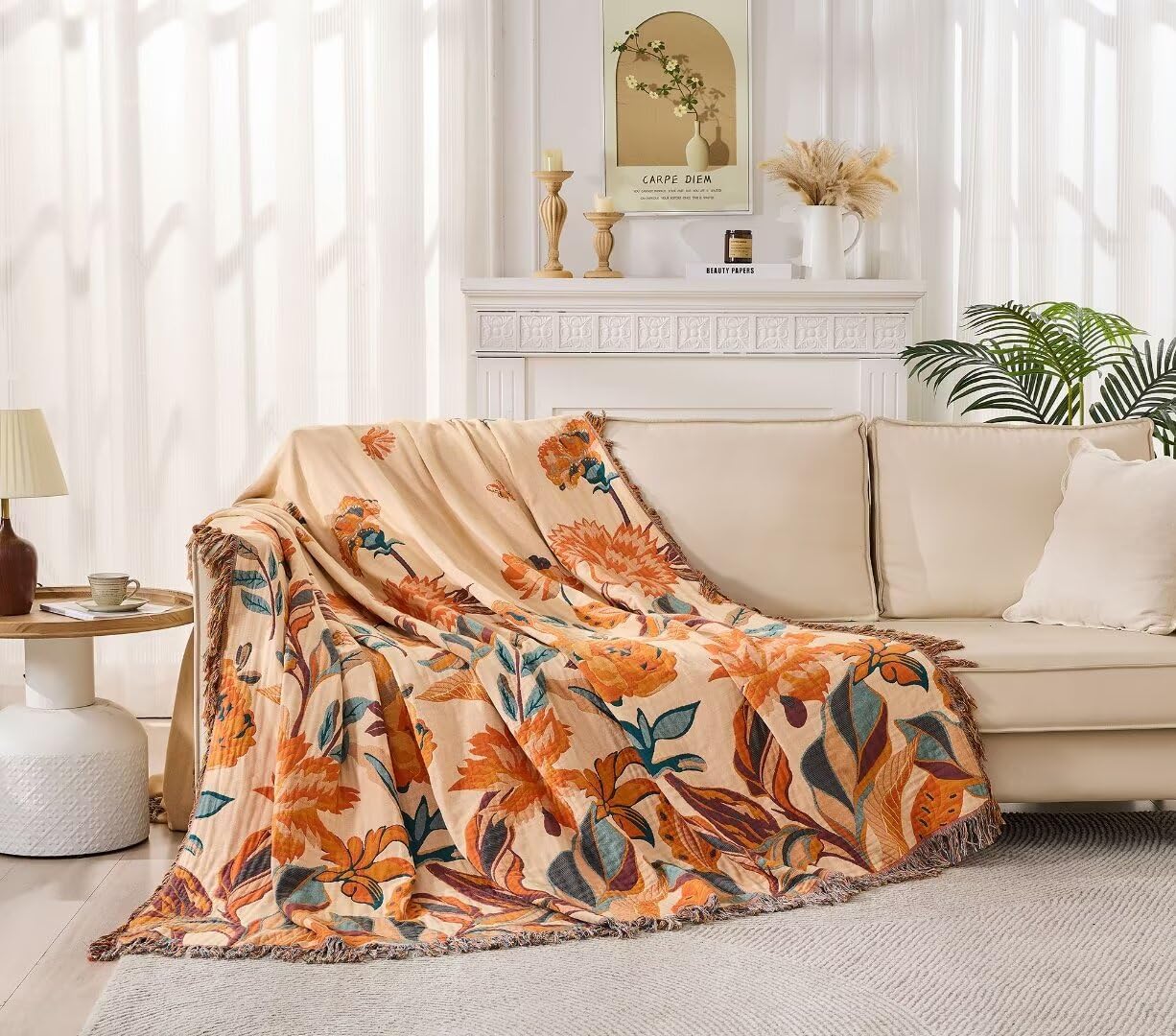 Boho 100% Soft Cozy Cotton Quilt