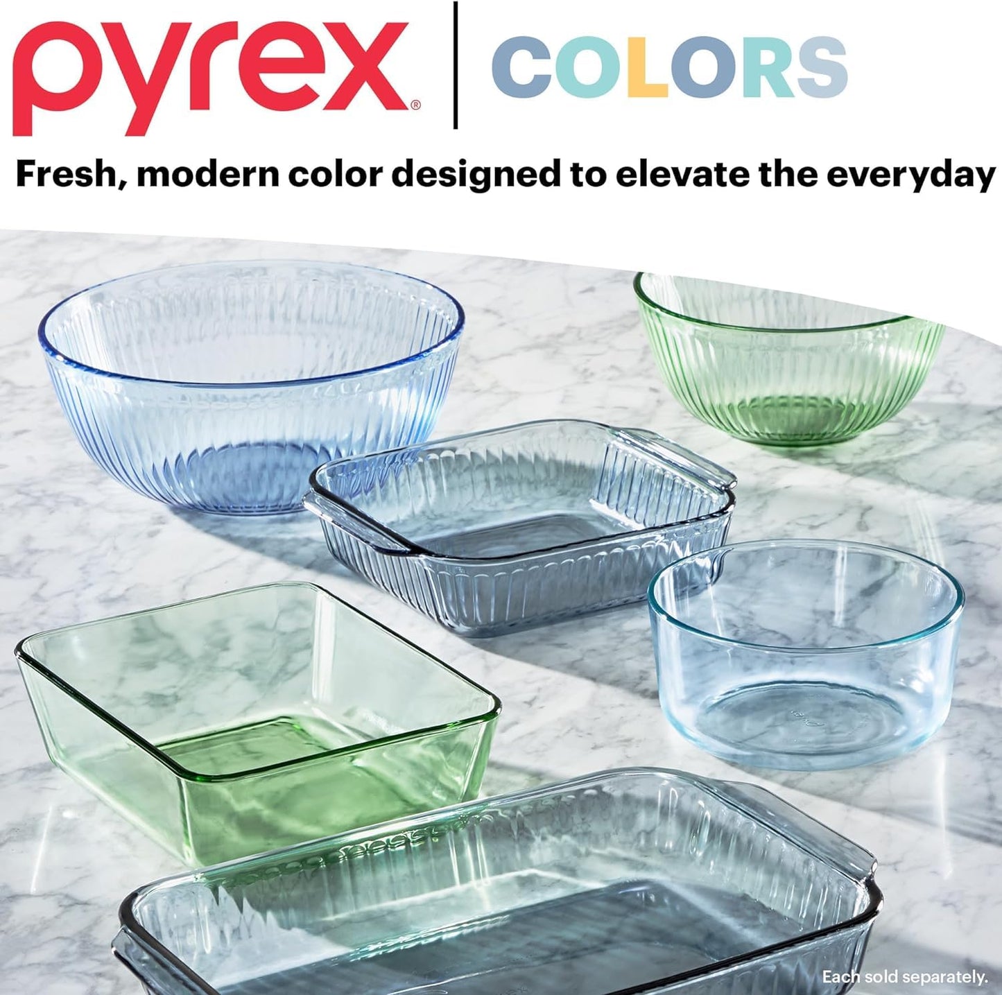 Pyrex Colors Food Storage Set BPA-Free