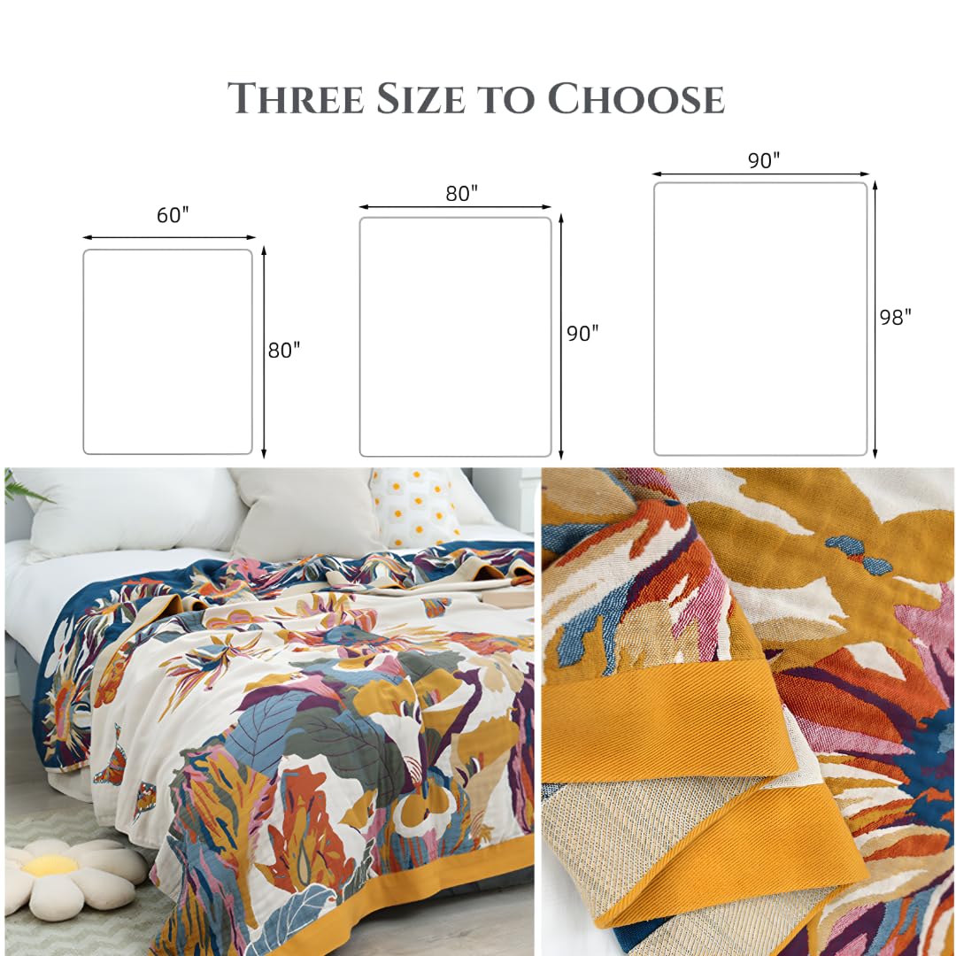 Boho 100% Soft Cozy Cotton Quilt