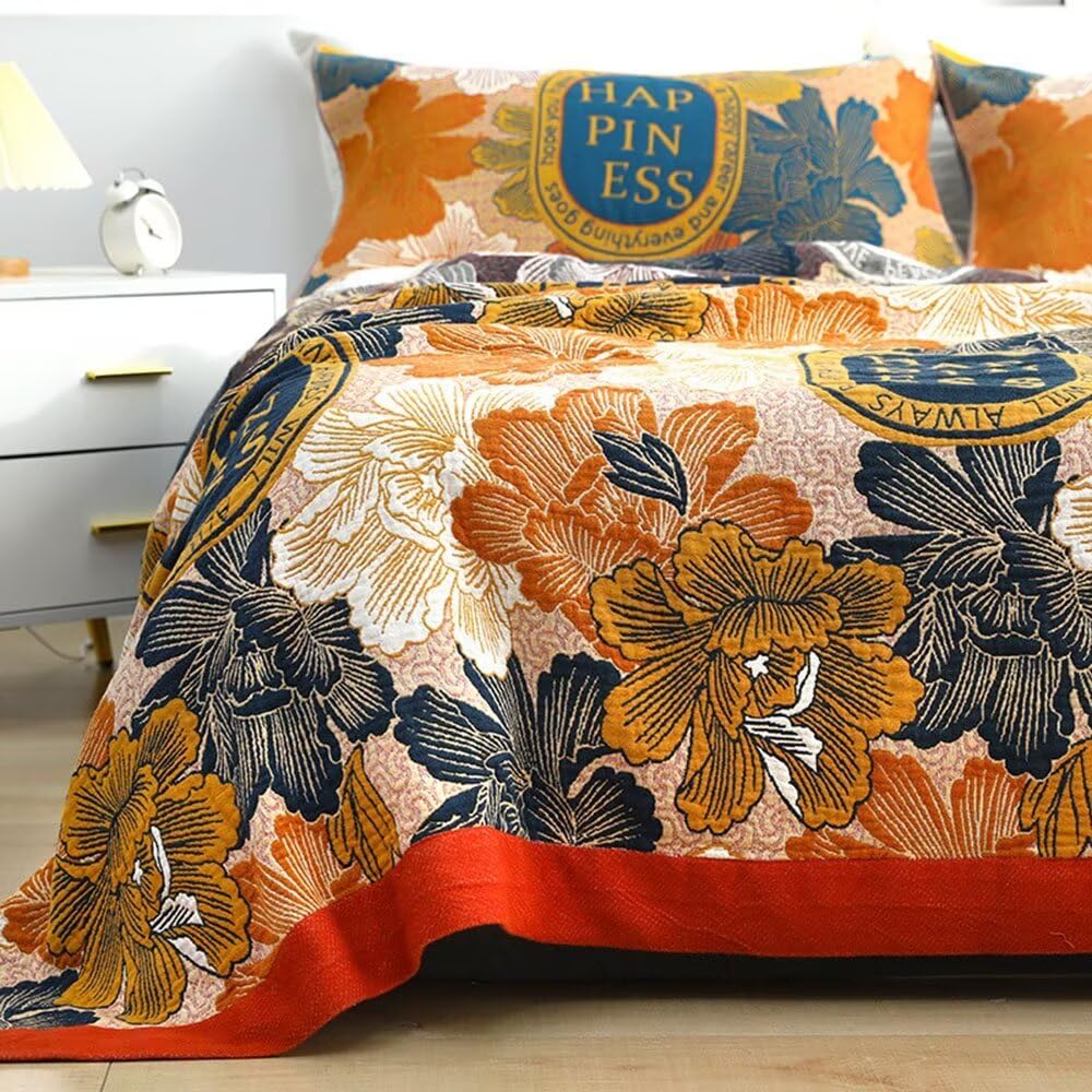 Boho 100% Soft Cozy Cotton Quilt