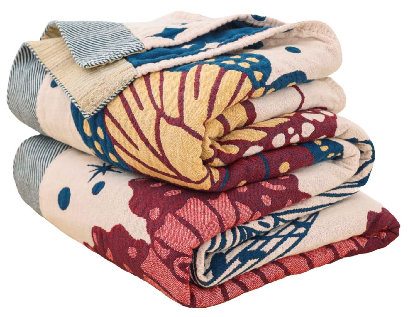 Boho 100% Soft Cozy Cotton Quilt