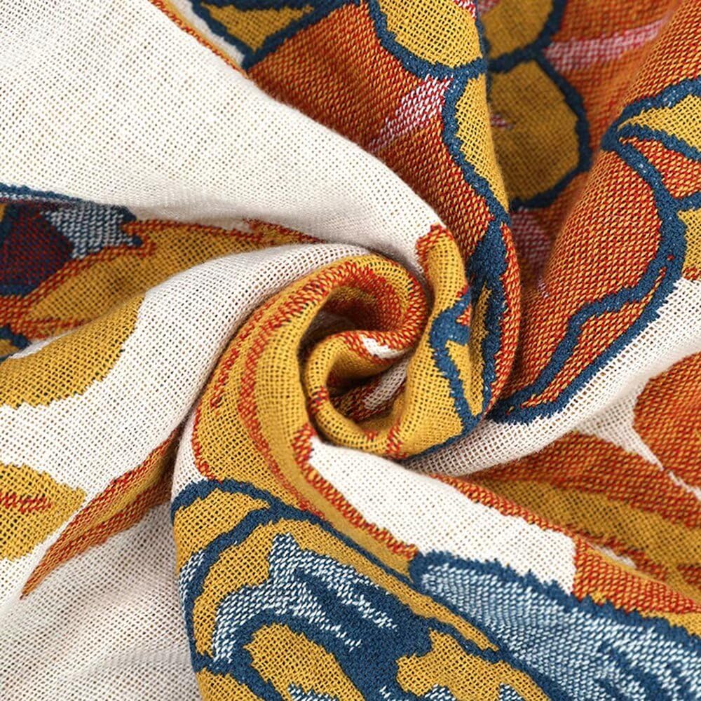 Boho 100% Soft Cozy Cotton Quilt