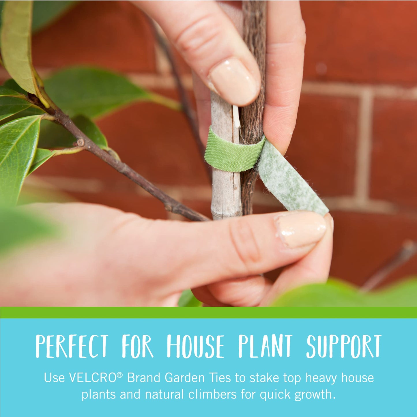 VELCRO Brand ONE-WRAP Garden Ties | Plant Supports for Effective Growing | Strong Grips are Reusable and Adjustable