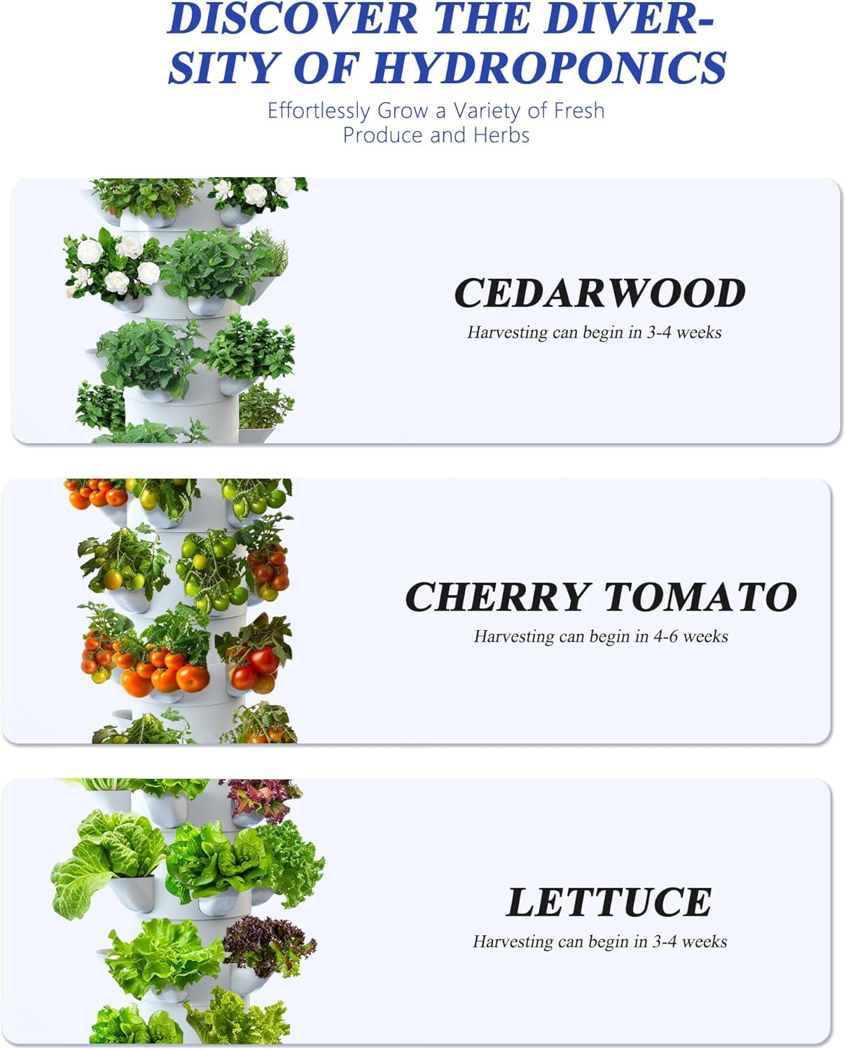 30 Plants Hydroponic Growing System Kit with Water Pump