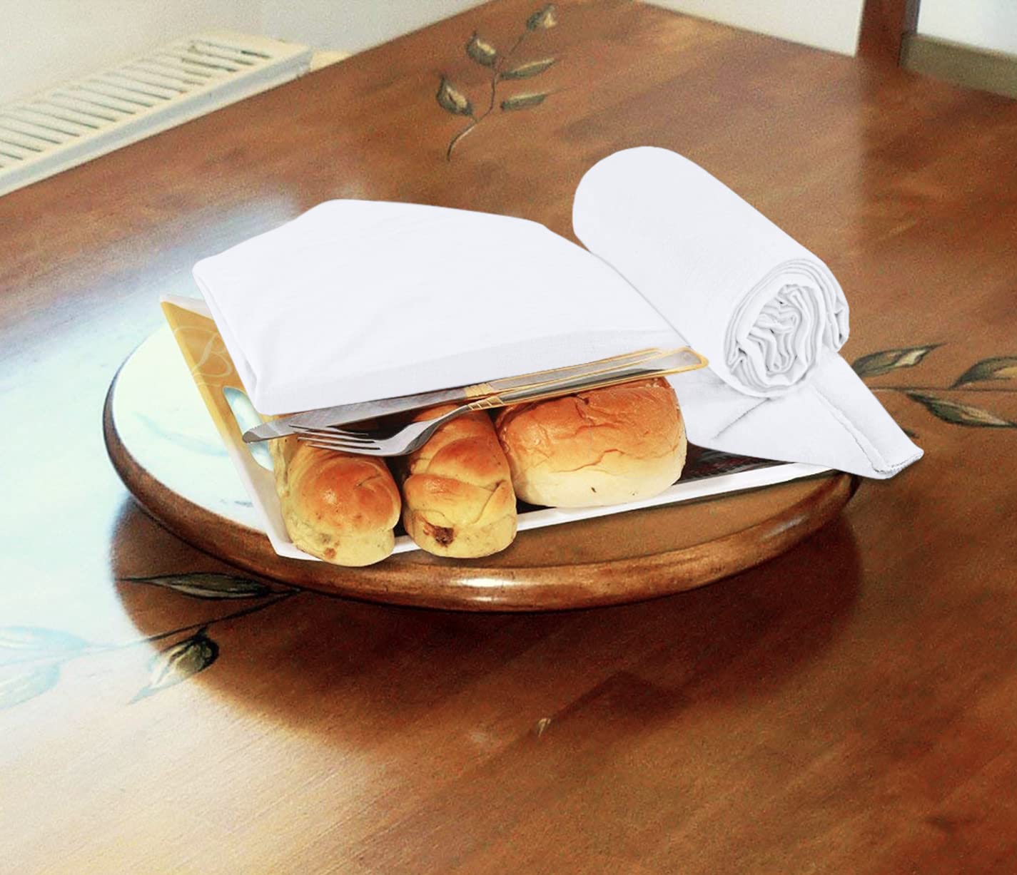 100% Cotton Tea Towels for Cleaning & Drying - Highly Absorbent Kitchen Dish Cloth