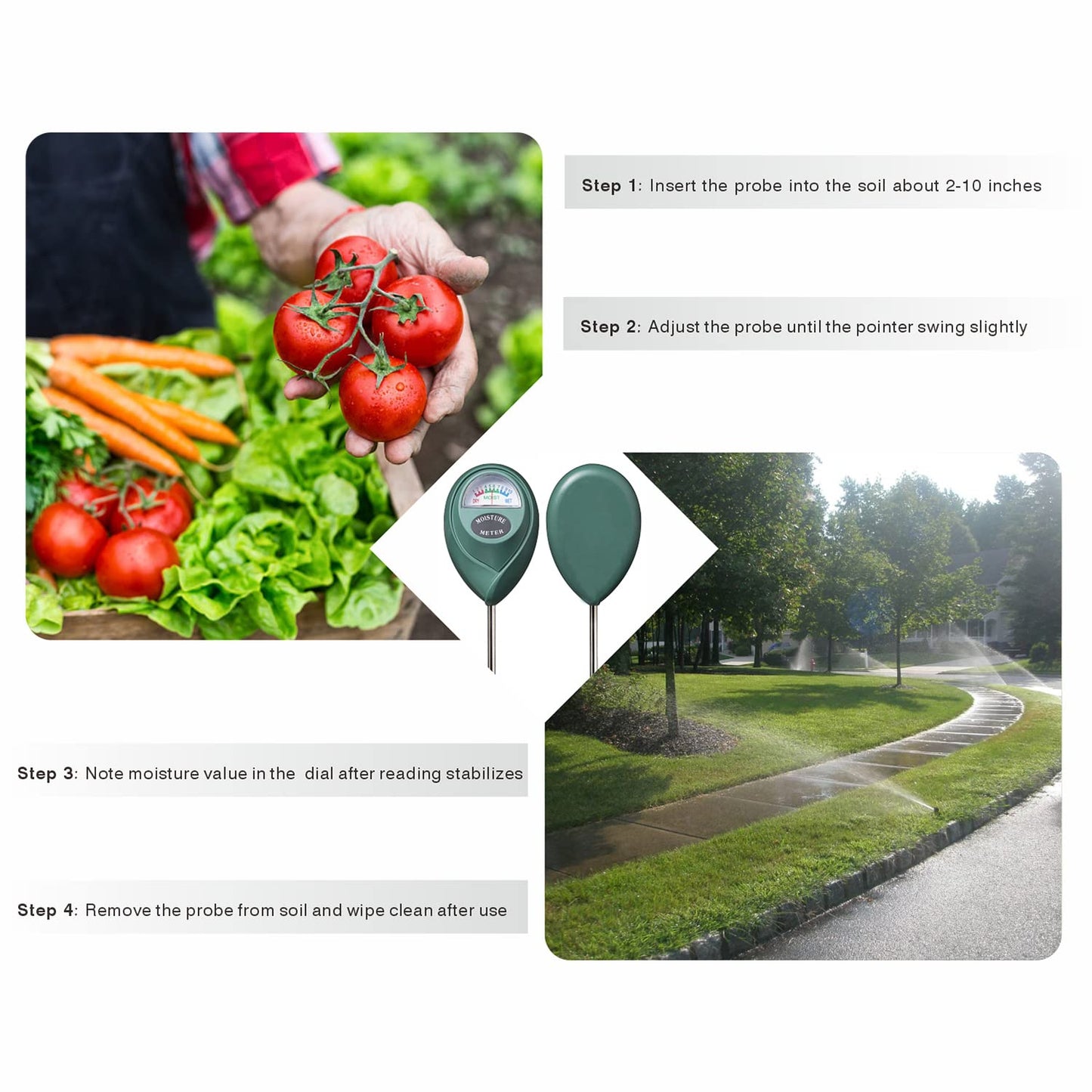 Long Probe Hygrometer for Outdoor Indoor