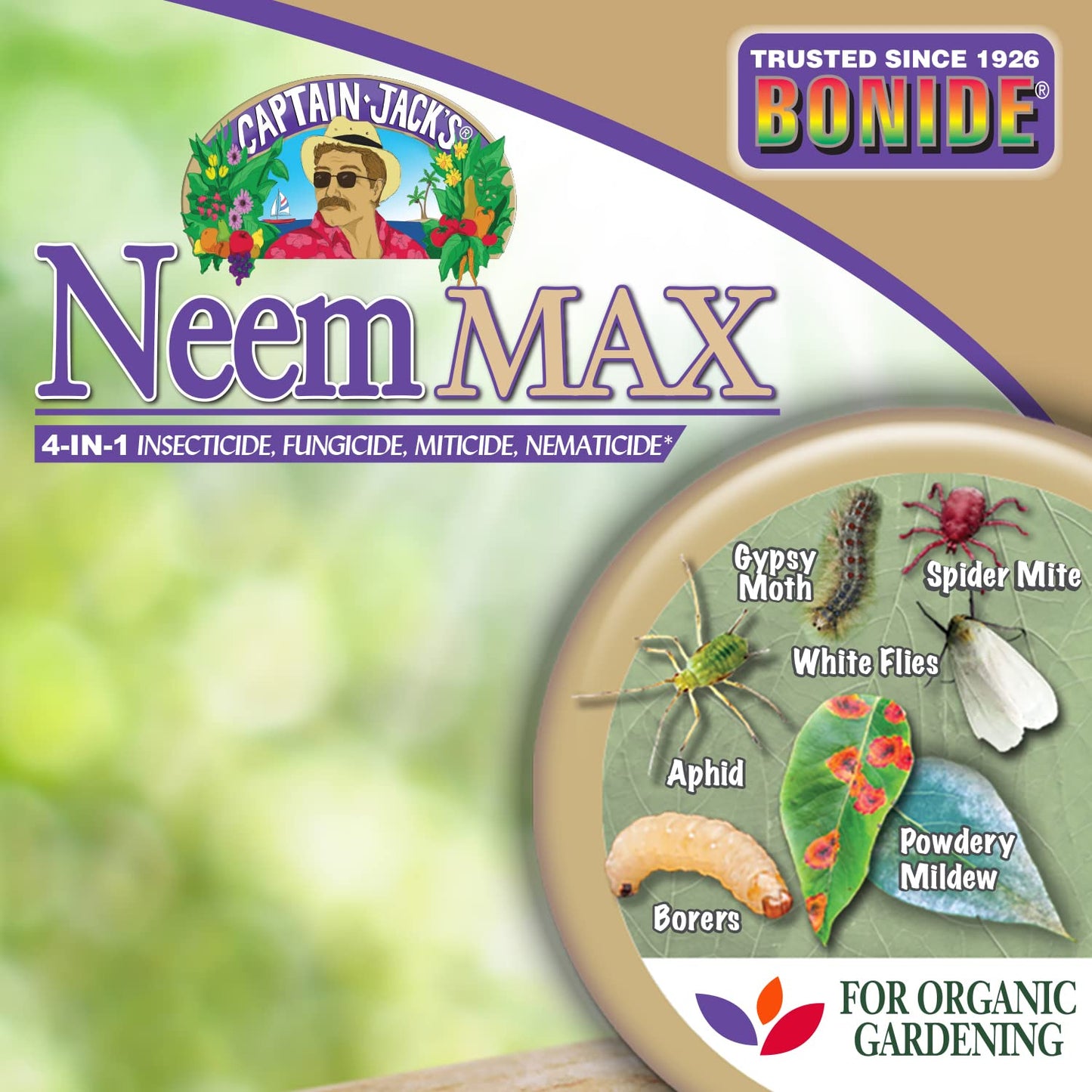 Neem Max, 128 oz Ready-to-Use Spray Cold Pressed Neem Oil for Organic Gardening