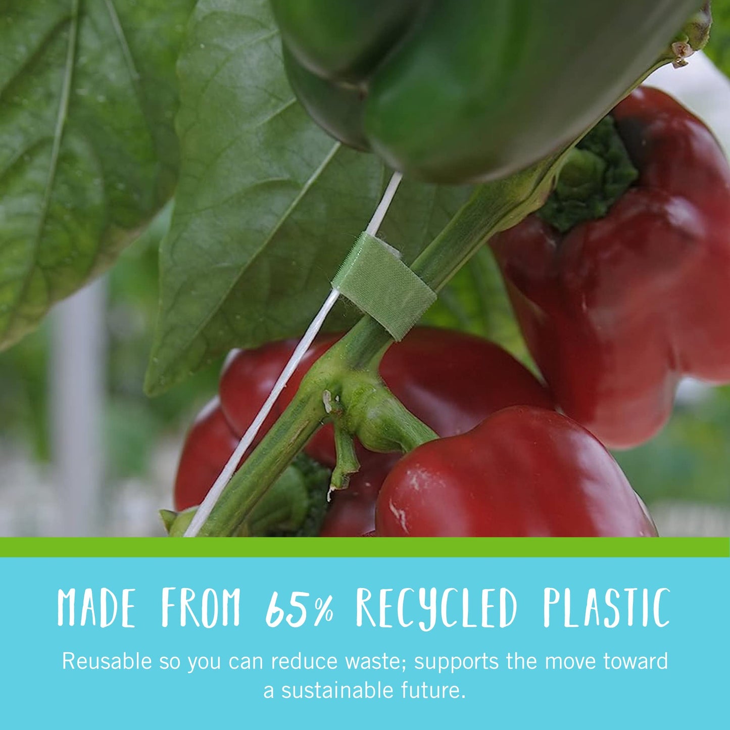 VELCRO Brand ONE-WRAP Garden Ties | Plant Supports for Effective Growing | Strong Grips are Reusable and Adjustable