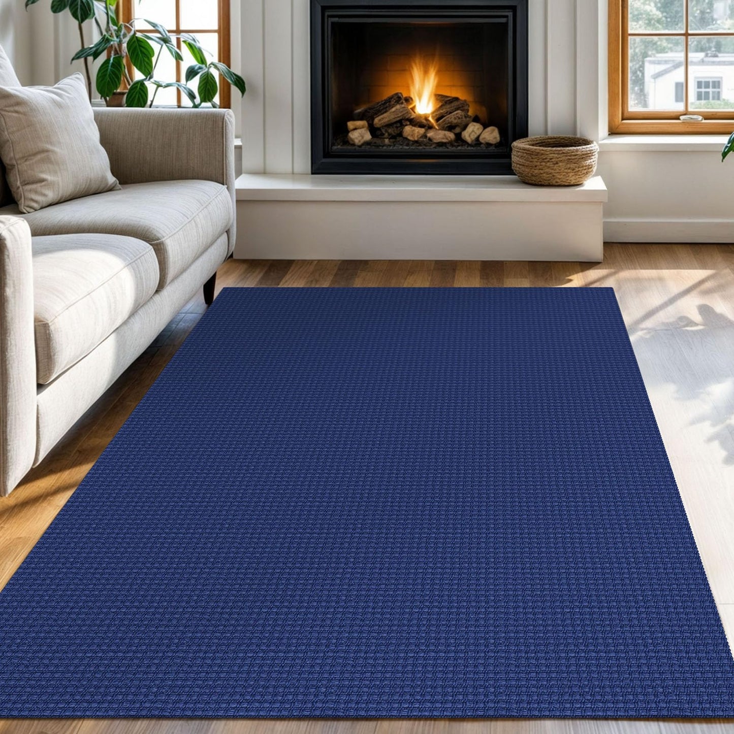 Boho Rugs Non Slip Woven Cotton Floor Carpet