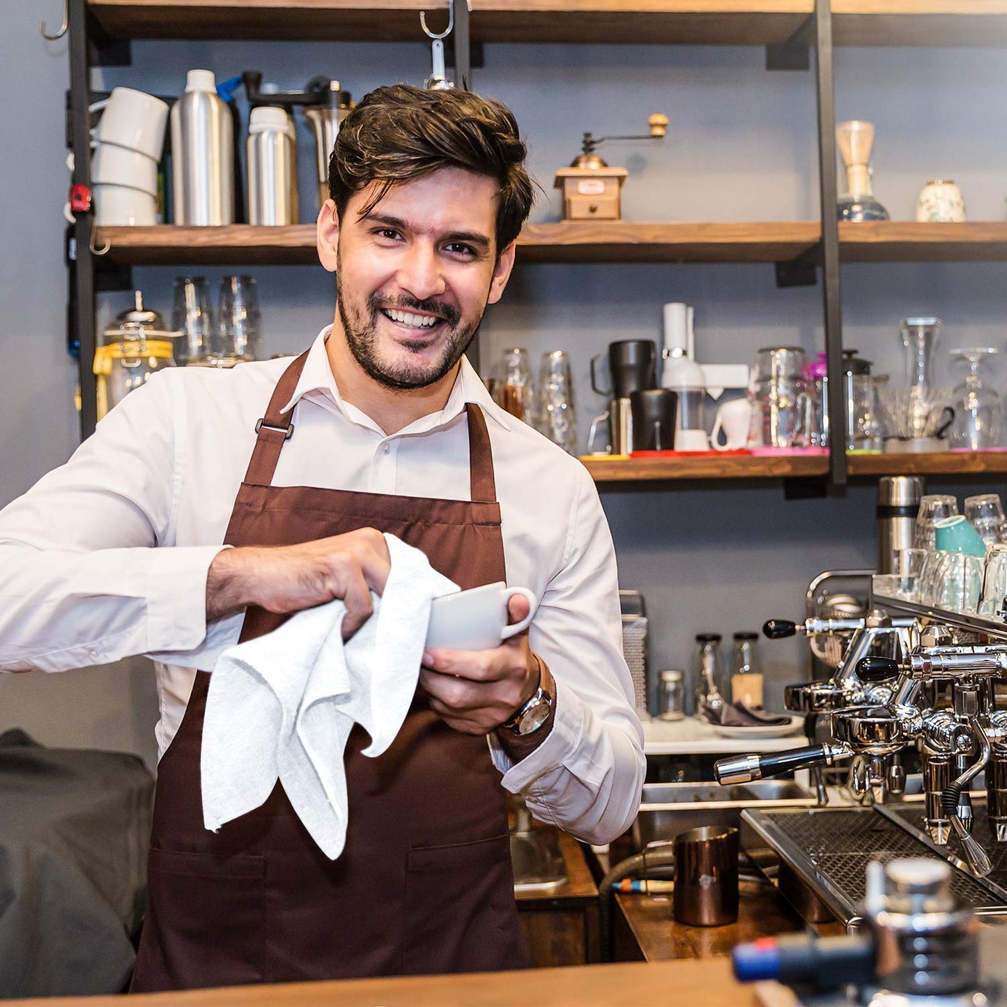 100% Cotton Tea Towels for Cleaning & Drying - Highly Absorbent Kitchen Dish Cloth