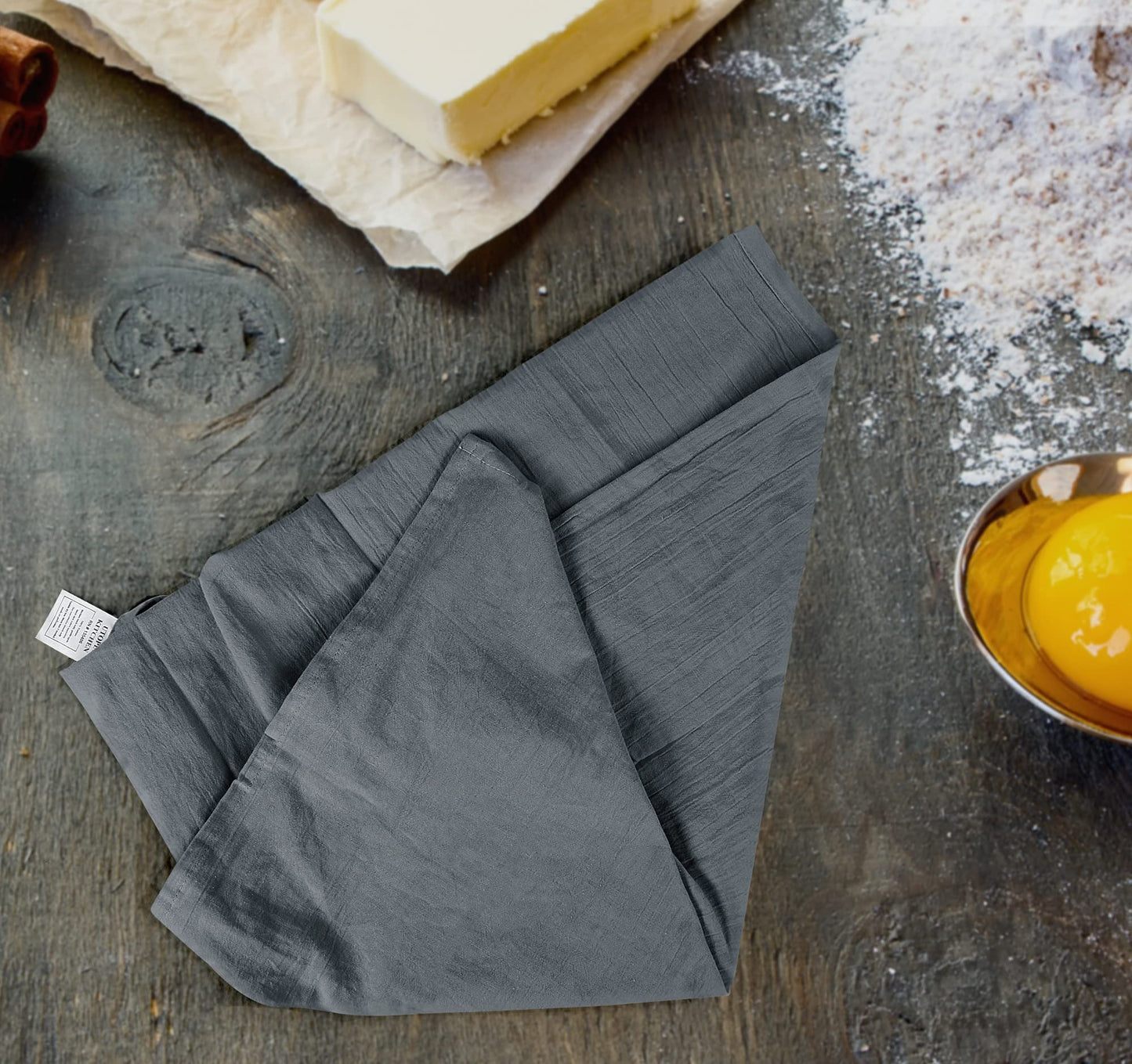 100% Cotton Tea Towels for Cleaning & Drying - Highly Absorbent Kitchen Dish Cloth