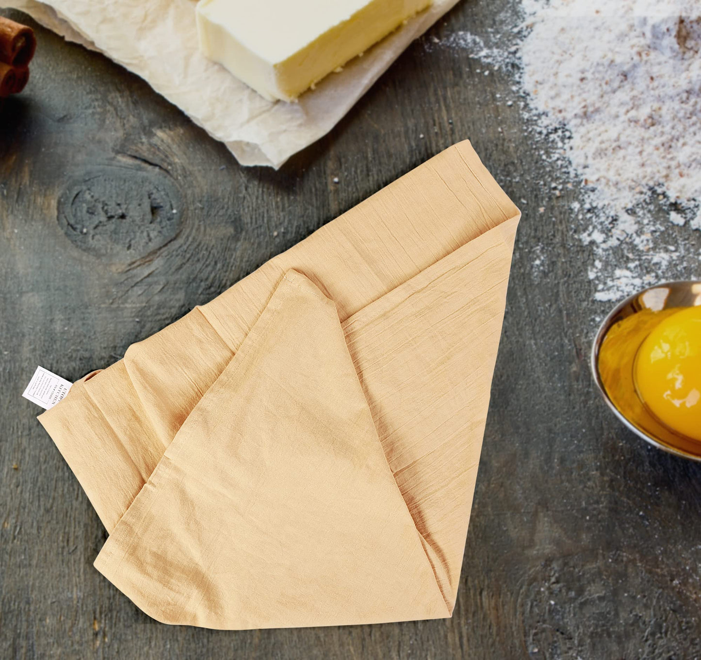 100% Cotton Tea Towels for Cleaning & Drying - Highly Absorbent Kitchen Dish Cloth