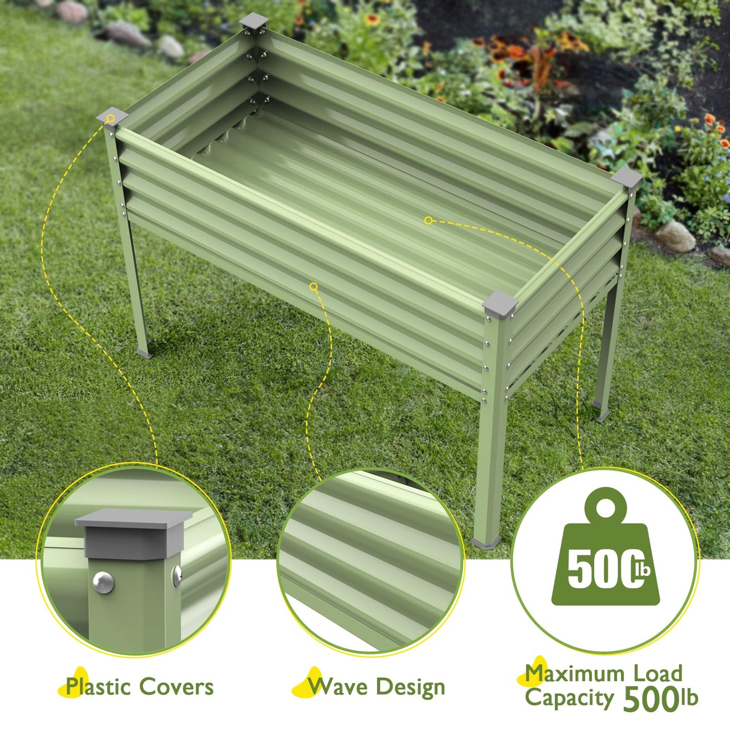 Raised Garden Bed with Legs