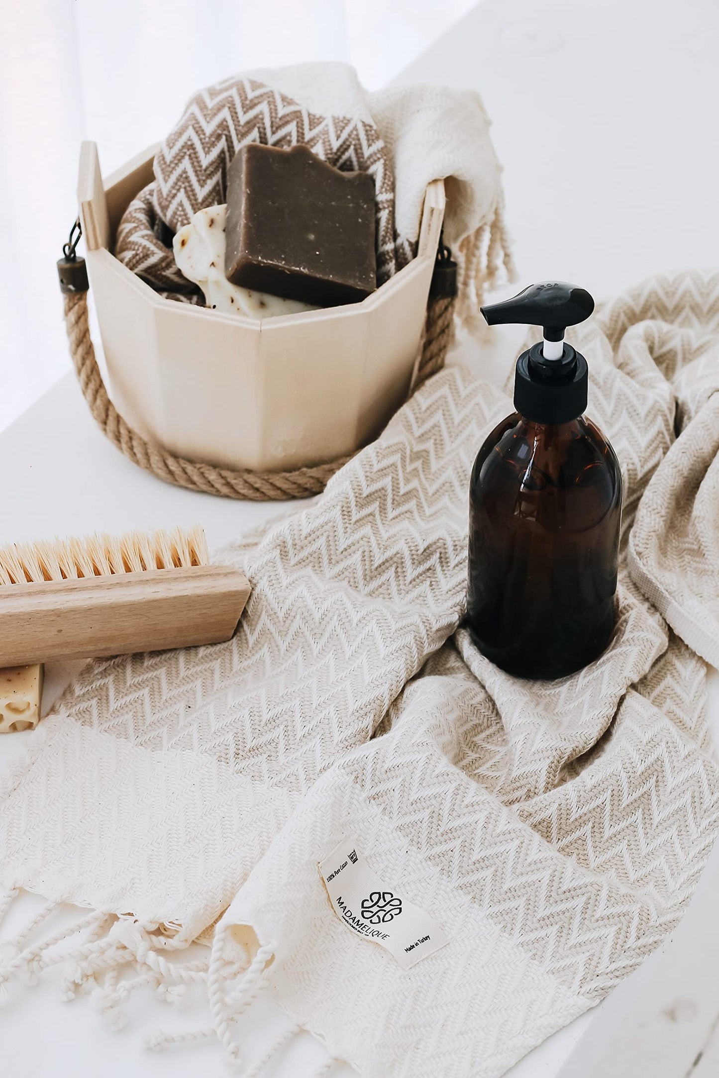 Exclusive Hand Towels Set of 2-18 x 40 Inches - 100% Pure Cotton