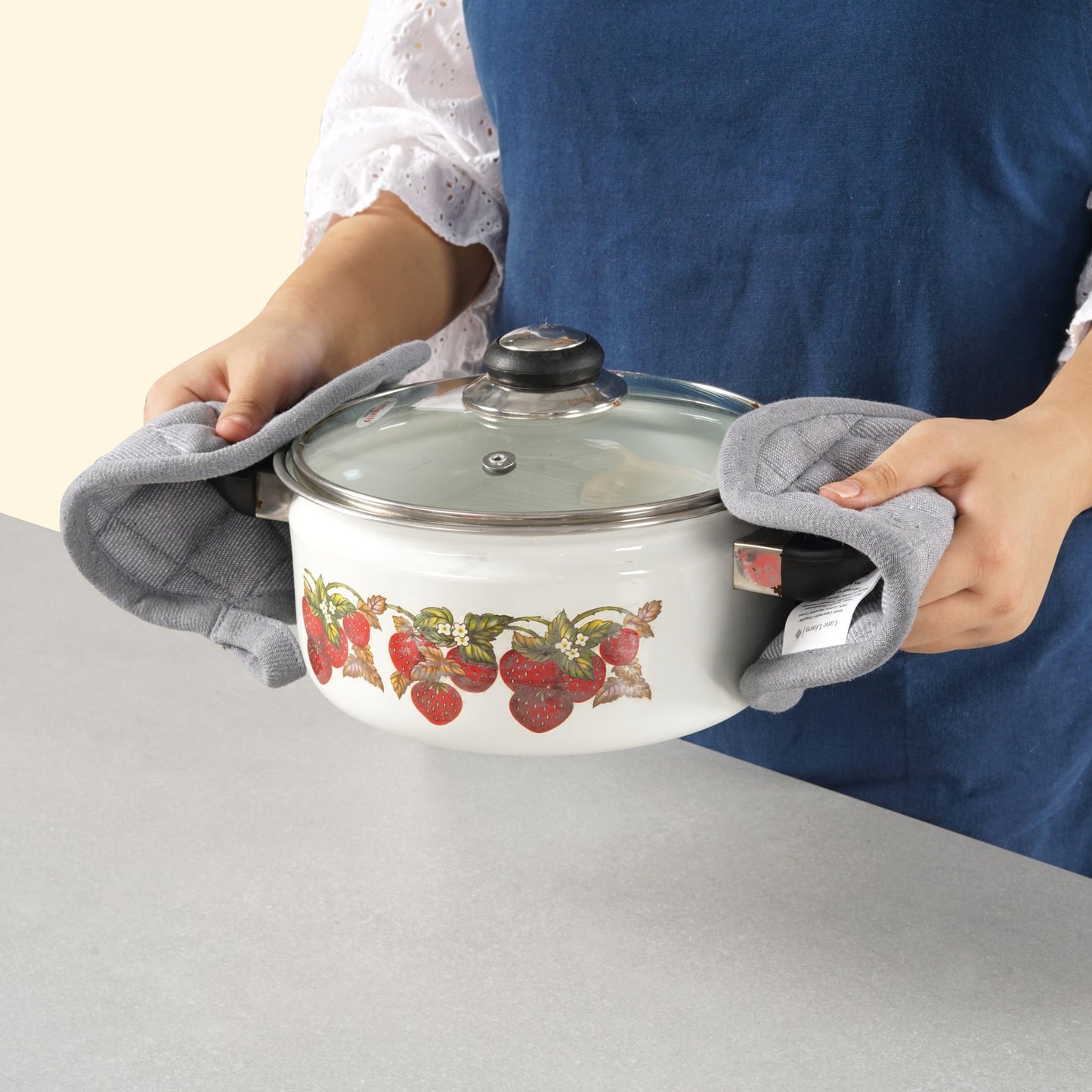 20 Pc Kitchen Towels Set, 350 Degree Heat Resistant, 100% Cotton