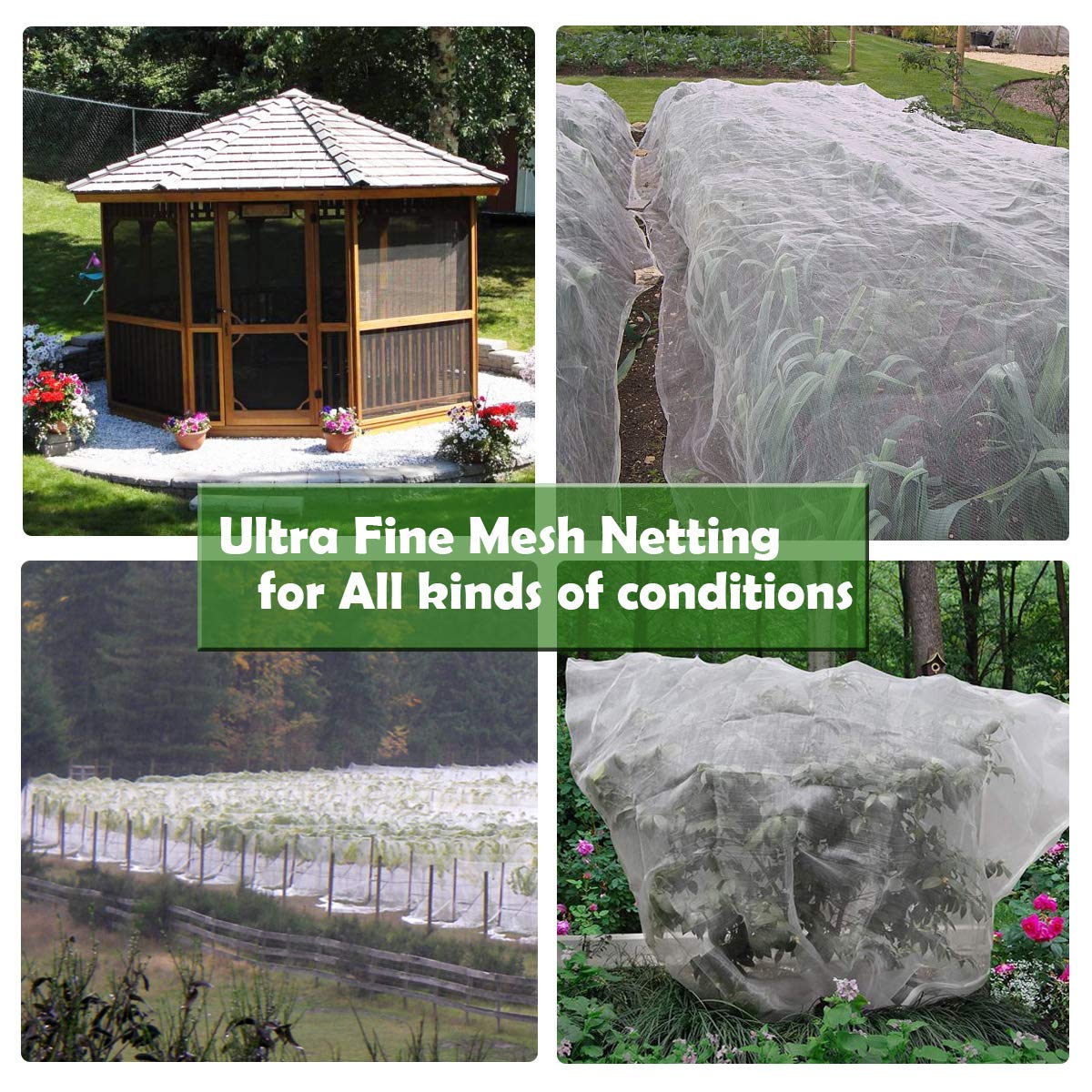 Garden Barrier Netting Ultra Fine - Birds & Animal Garden Protection