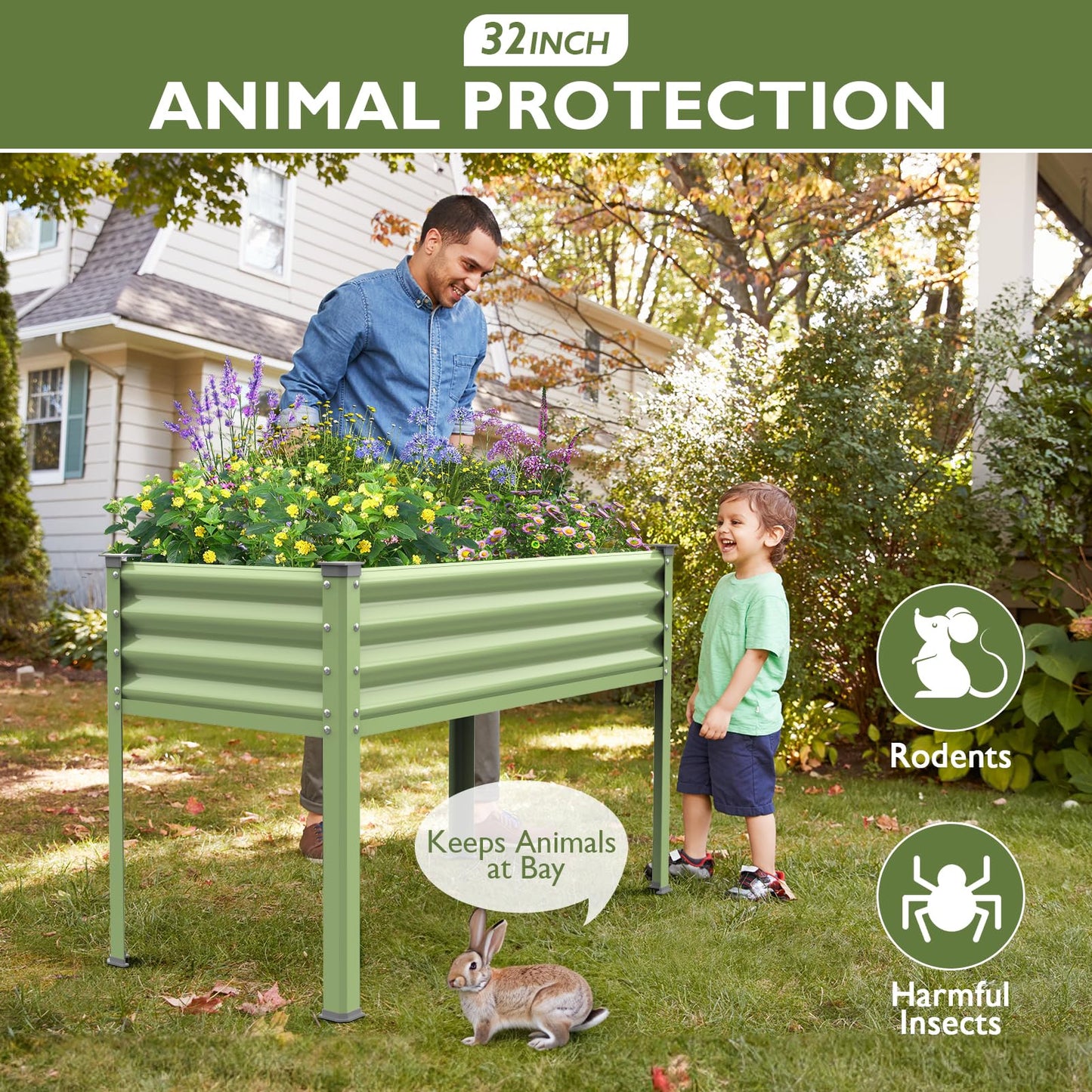 Raised Garden Bed with Legs