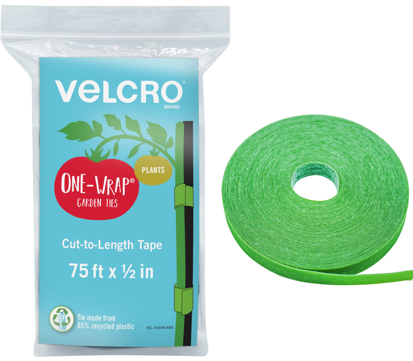 VELCRO Brand ONE-WRAP Garden Ties | Plant Supports for Effective Growing | Strong Grips are Reusable and Adjustable
