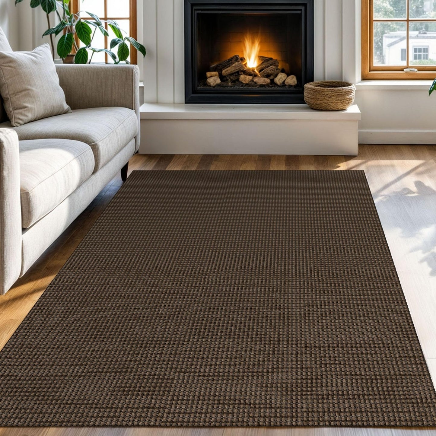 Boho Rugs Non Slip Woven Cotton Floor Carpet